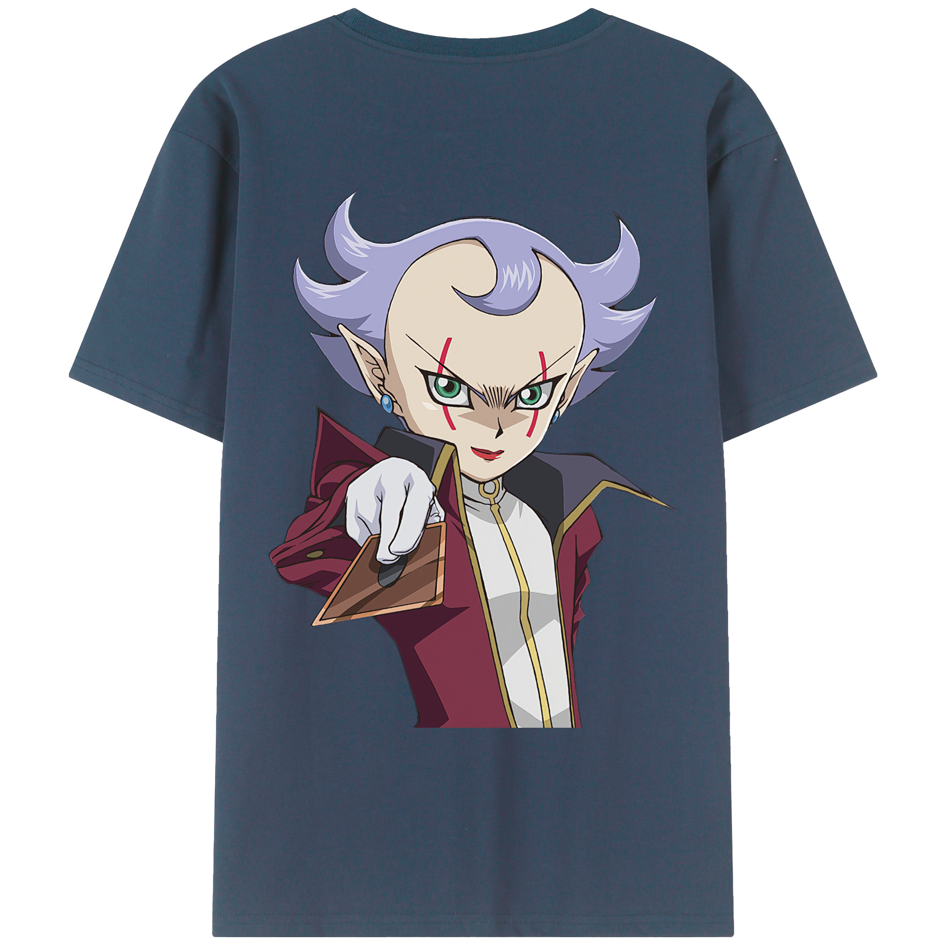 （画像用） 遊☆戯☆王 Yu-Gi-Oh! 綿100％ メンズ半袖Tシャツ（バックプリント） 通気性