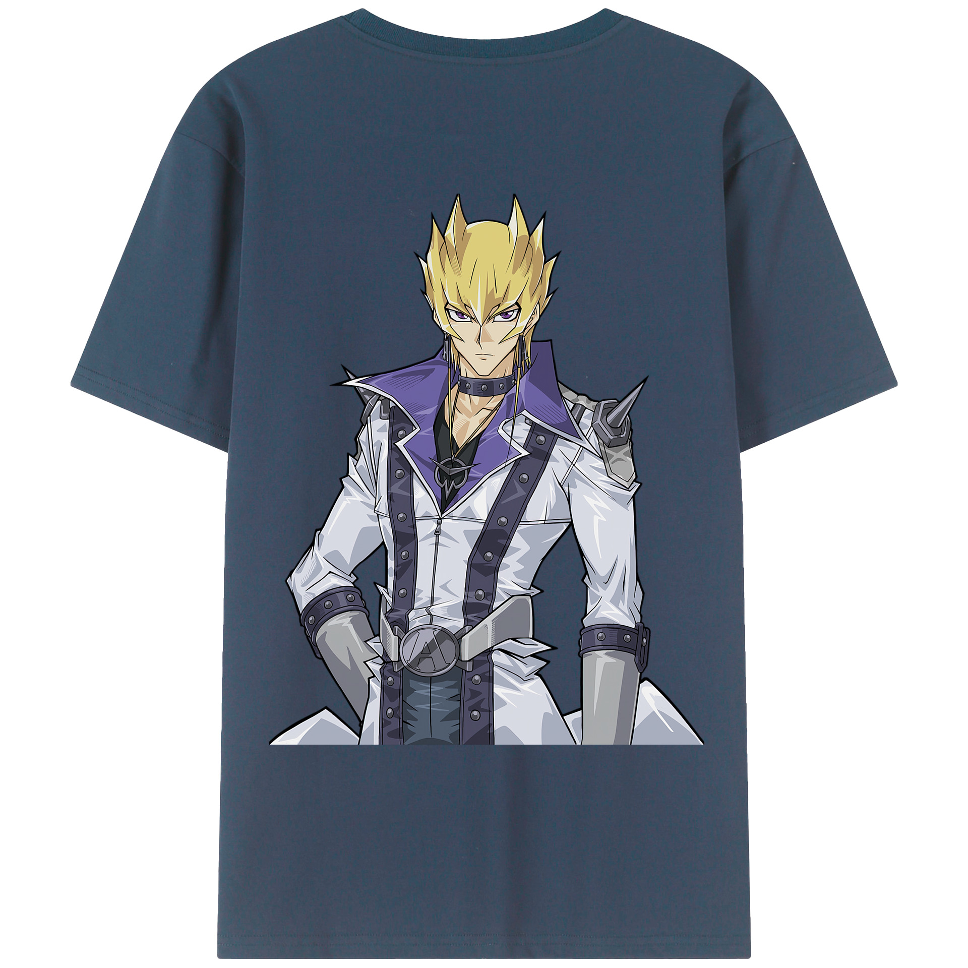 （画像用） 遊☆戯☆王 Yu-Gi-Oh! 綿100％ メンズ半袖Tシャツ（バックプリント） 通気性