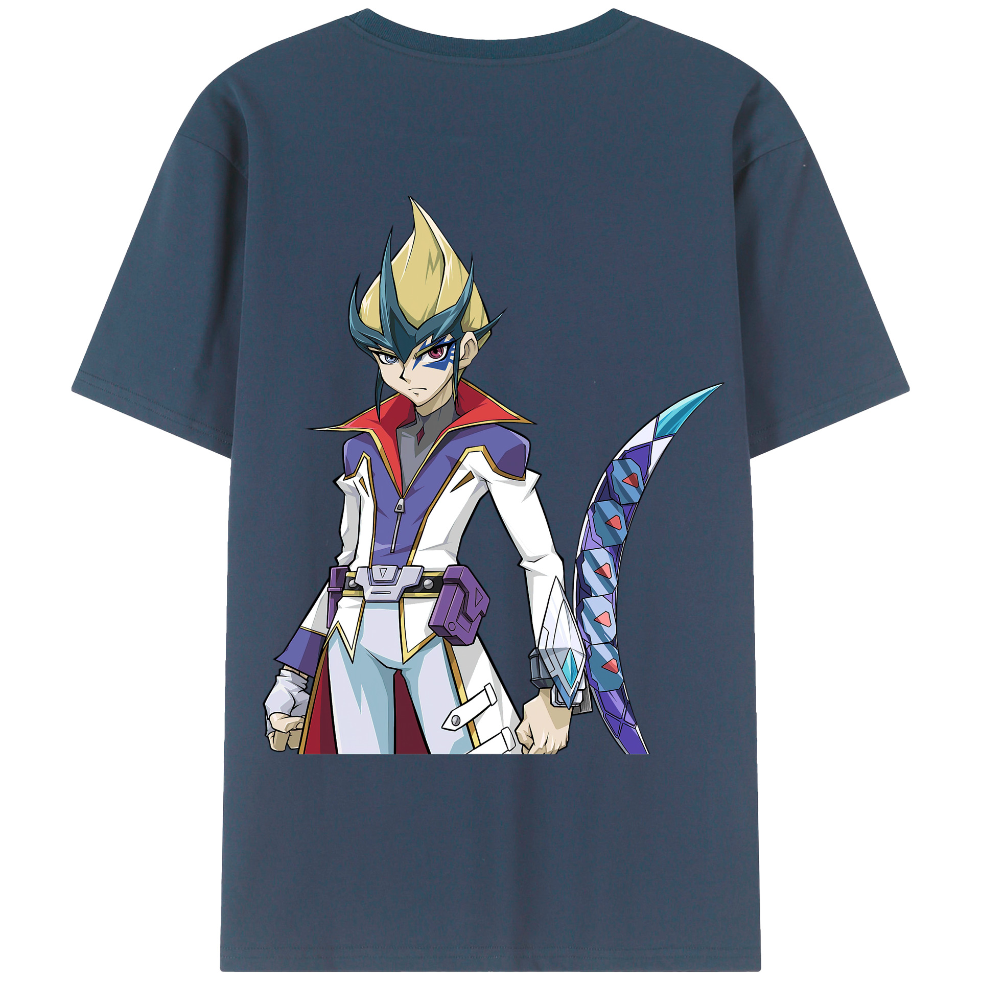 （画像用） 遊☆戯☆王 Yu-Gi-Oh! 綿100％ メンズ半袖Tシャツ（バックプリント） 通気性
