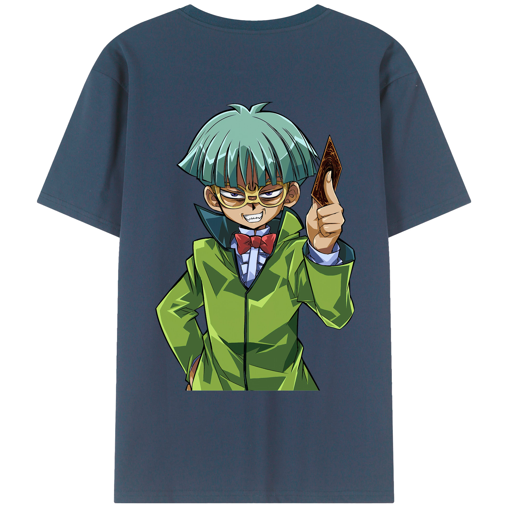 （画像用） 遊☆戯☆王 Yu-Gi-Oh! 綿100％ メンズ半袖Tシャツ（バックプリント） 通気性