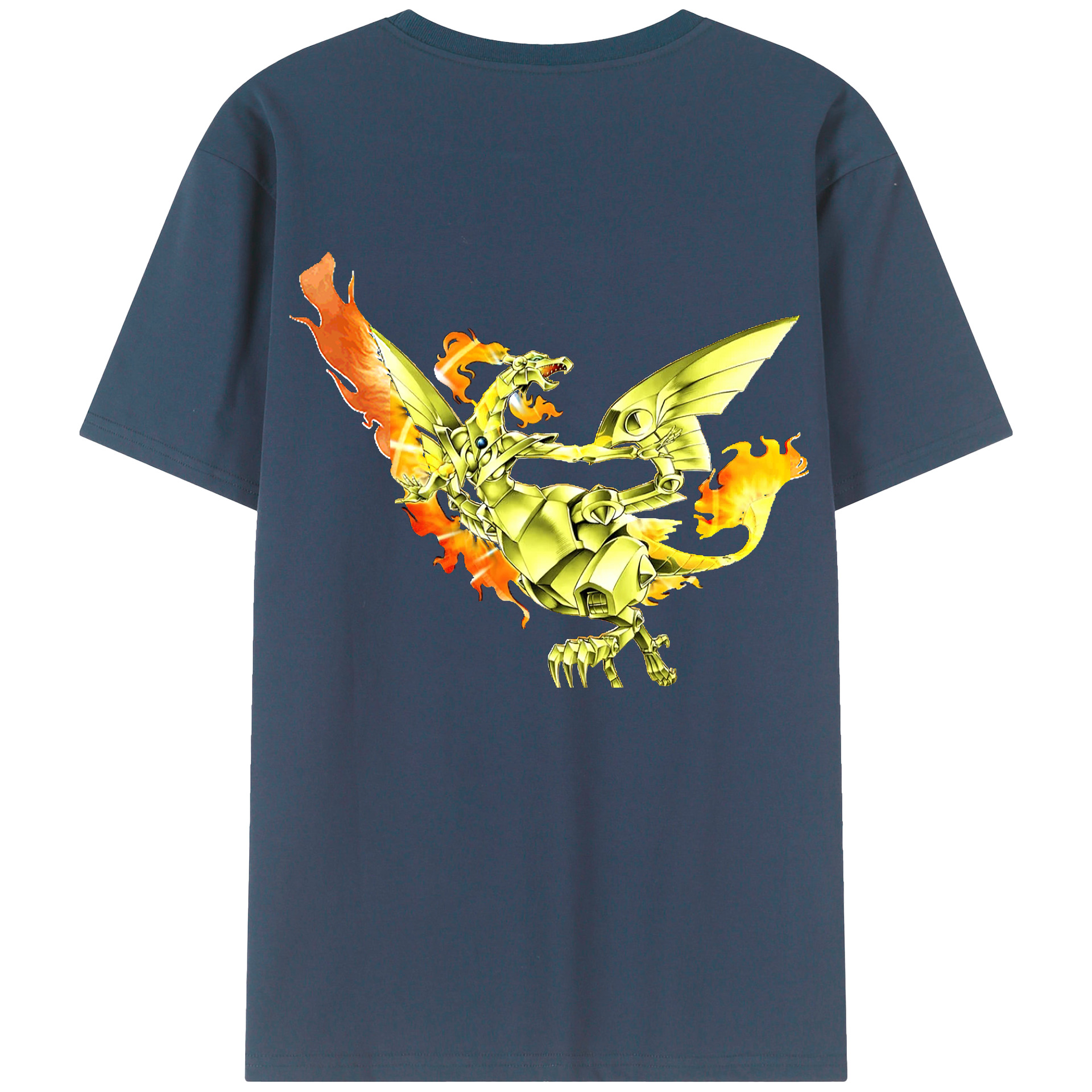 （画像用） 遊☆戯☆王 Yu-Gi-Oh! 綿100％ メンズ半袖Tシャツ（バックプリント） 通気性