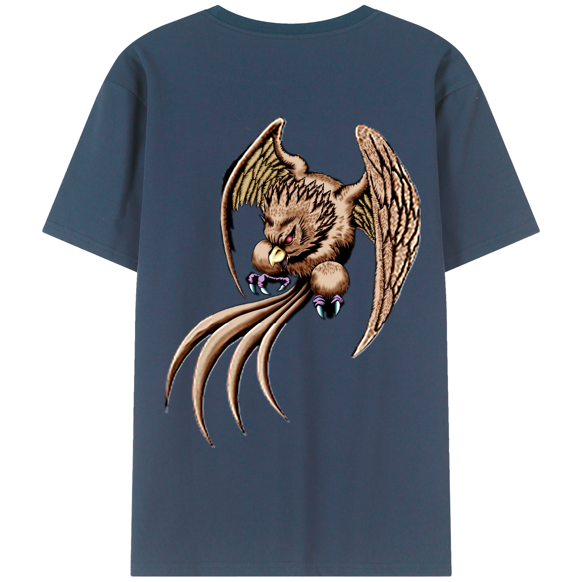 （画像用） 遊☆戯☆王 Yu-Gi-Oh! 綿100％ メンズ半袖Tシャツ（バックプリント） 通気性