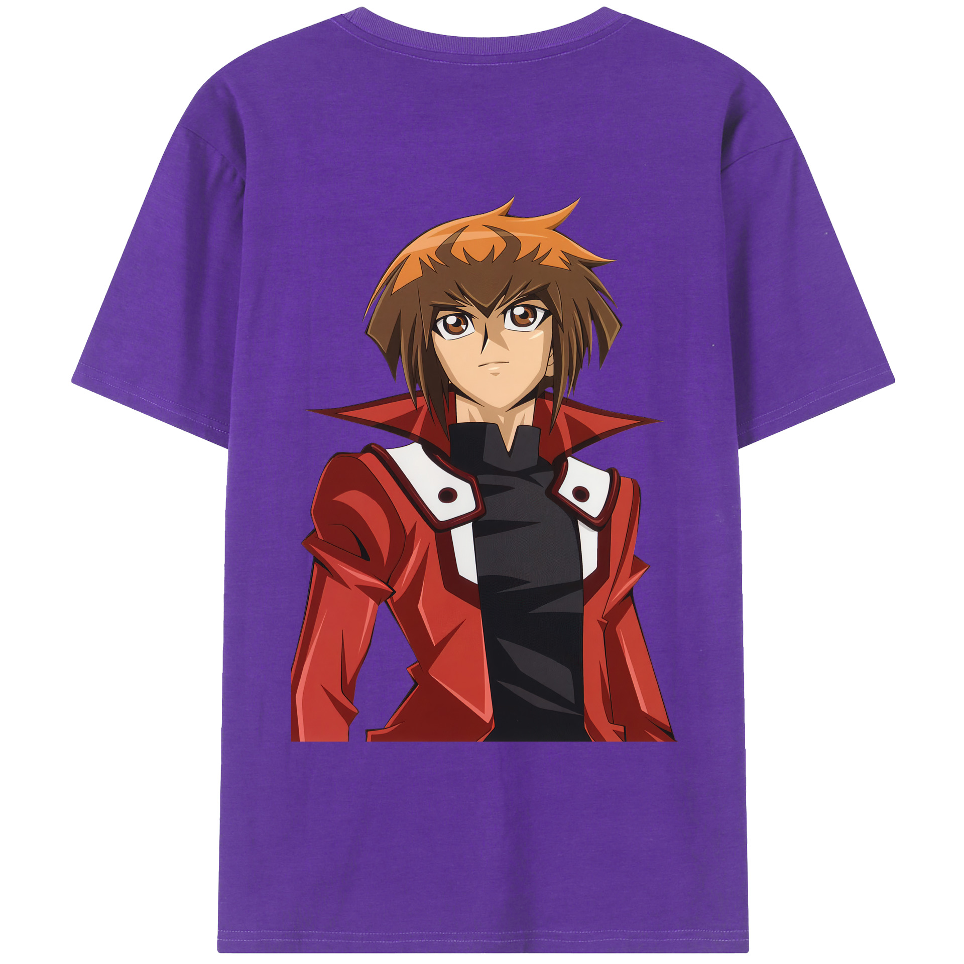 （画像用） 遊☆戯☆王 Yu-Gi-Oh! 綿100％ メンズ半袖Tシャツ（バックプリント） 通気性