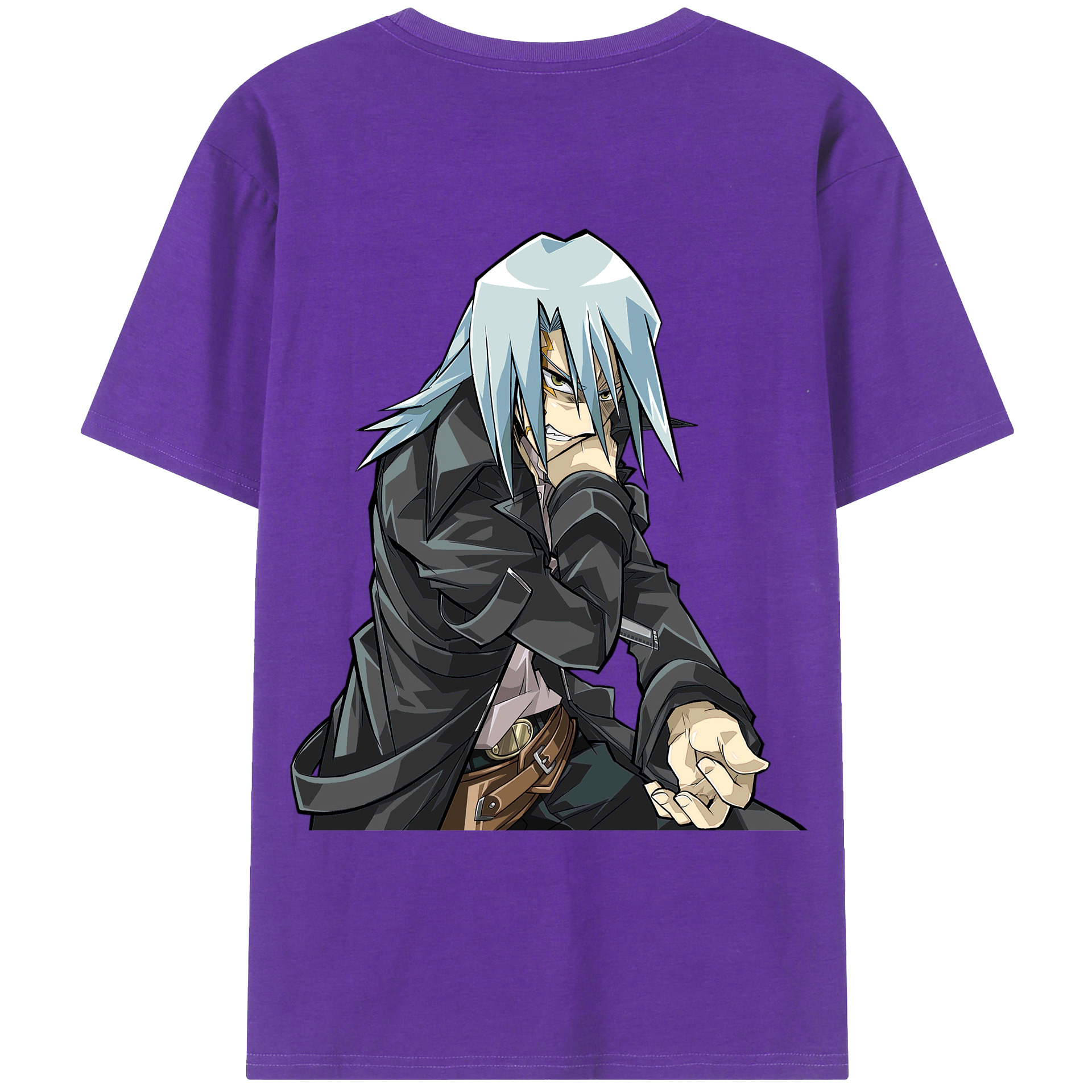 （画像用） 遊☆戯☆王 Yu-Gi-Oh! 綿100％ メンズ半袖Tシャツ（バックプリント） 通気性