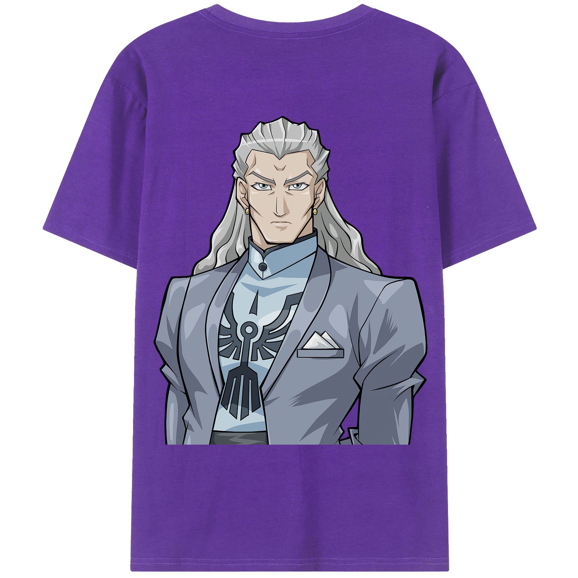 （画像用） 遊☆戯☆王 Yu-Gi-Oh! 綿100％ メンズ半袖Tシャツ（バックプリント） 通気性