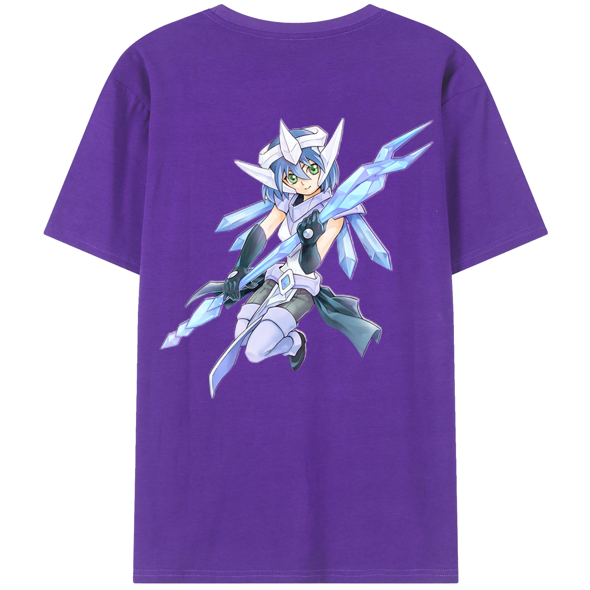 （画像用） 遊☆戯☆王 Yu-Gi-Oh! 綿100％ メンズ半袖Tシャツ（バックプリント） 通気性