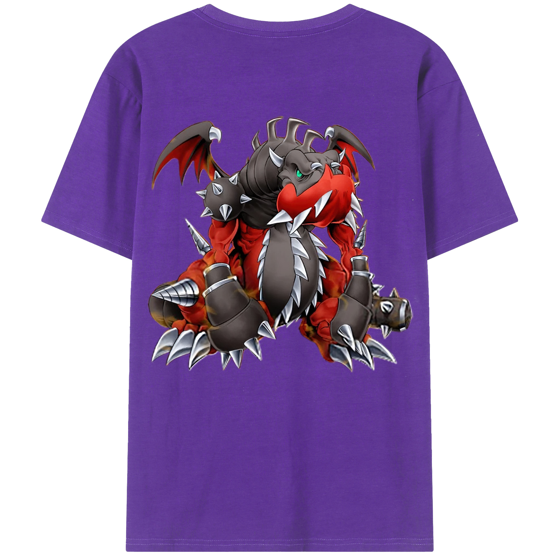 （画像用） 遊☆戯☆王 Yu-Gi-Oh! 綿100％ メンズ半袖Tシャツ（バックプリント） 通気性