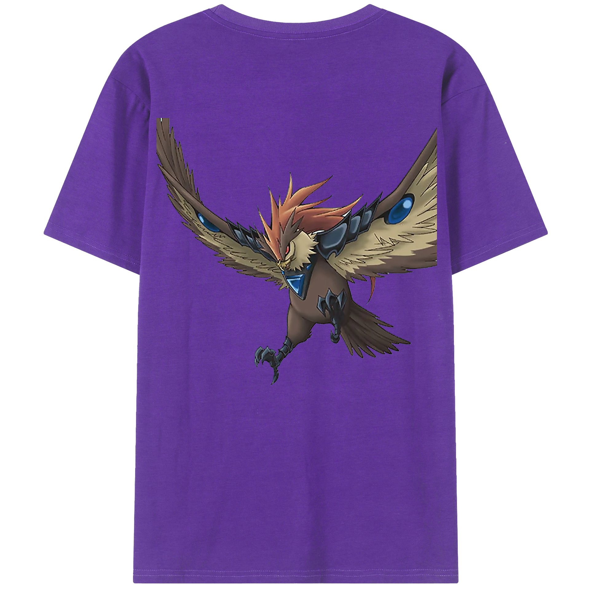 （画像用） 遊☆戯☆王 Yu-Gi-Oh! 綿100％ メンズ半袖Tシャツ（バックプリント） 通気性