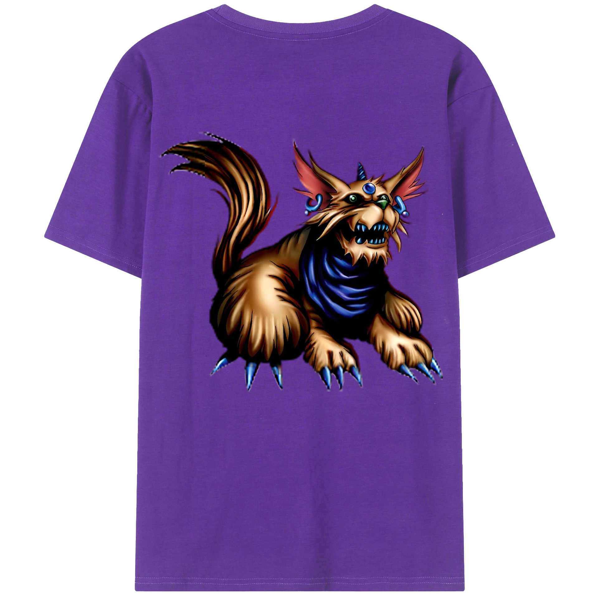 （画像用） 遊☆戯☆王 Yu-Gi-Oh! 綿100％ メンズ半袖Tシャツ（バックプリント） 通気性