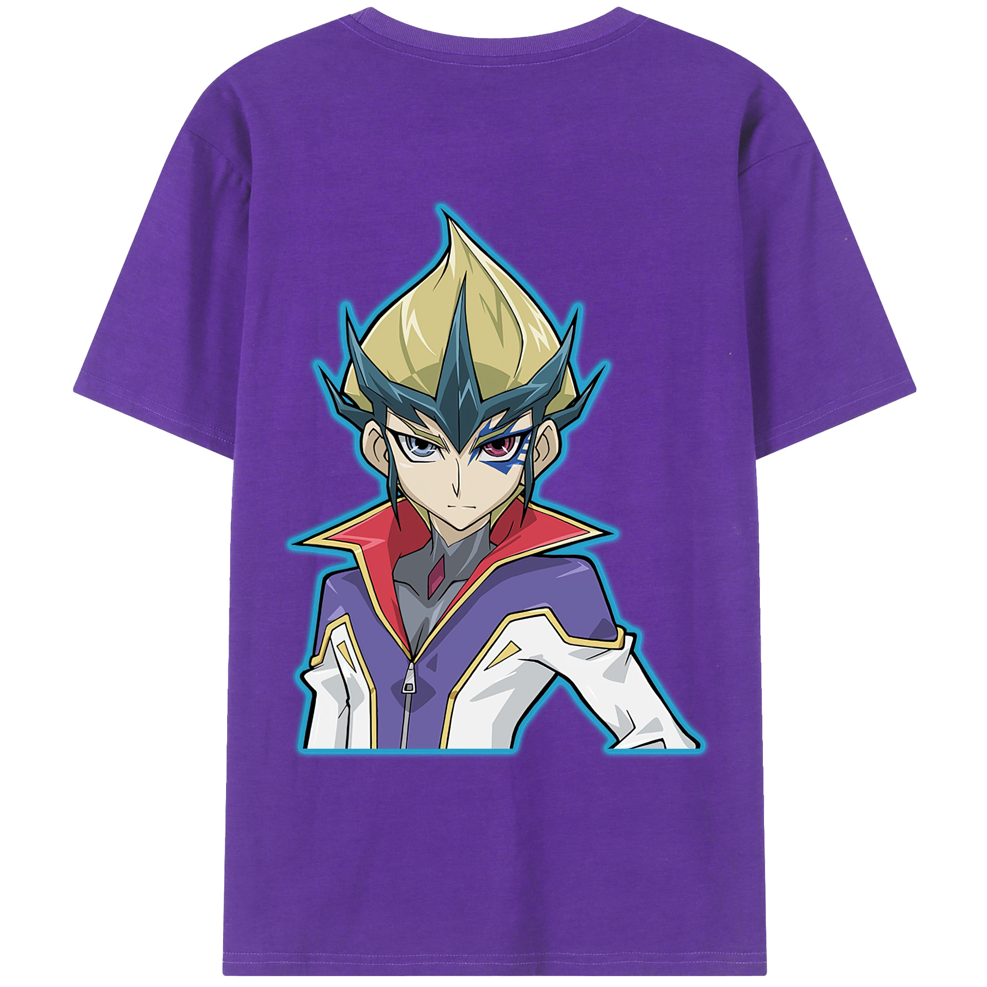 （画像用） 遊☆戯☆王 Yu-Gi-Oh! 綿100％ メンズ半袖Tシャツ（バックプリント） 通気性