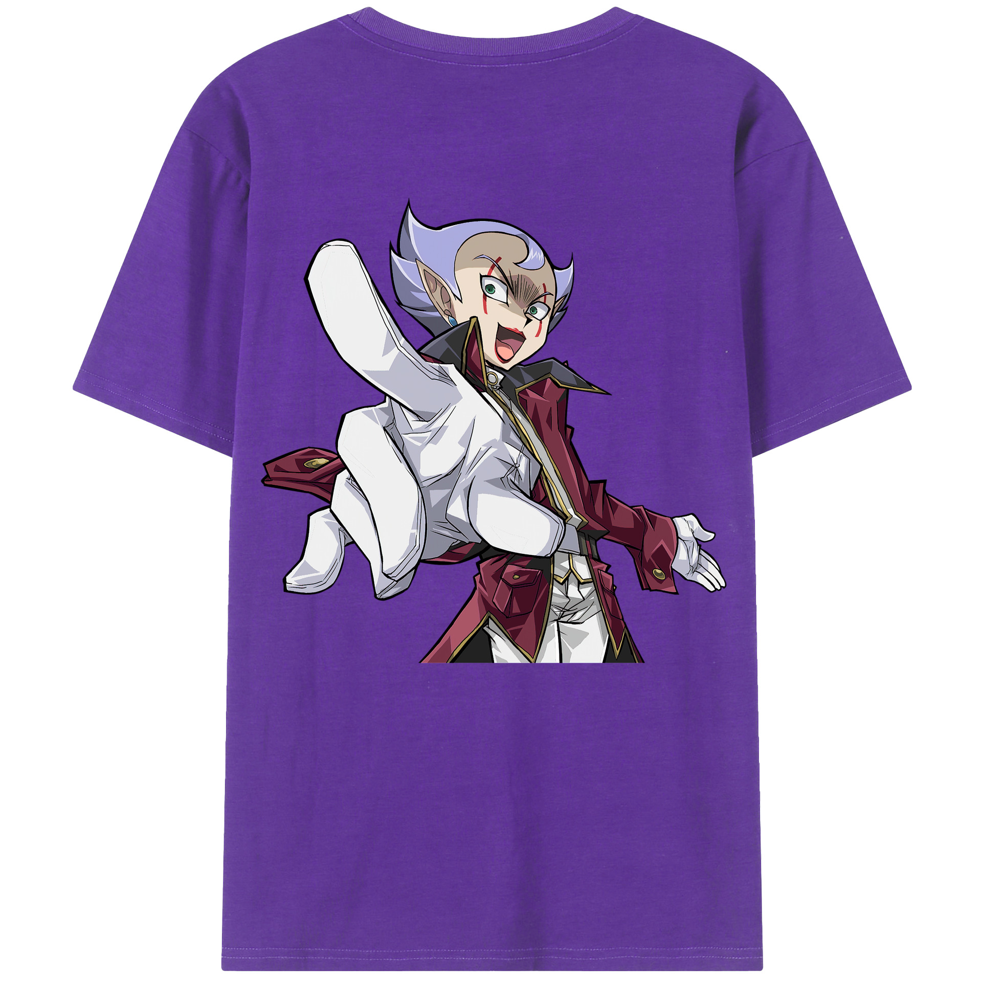 （画像用） 遊☆戯☆王 Yu-Gi-Oh! 綿100％ メンズ半袖Tシャツ（バックプリント） 通気性