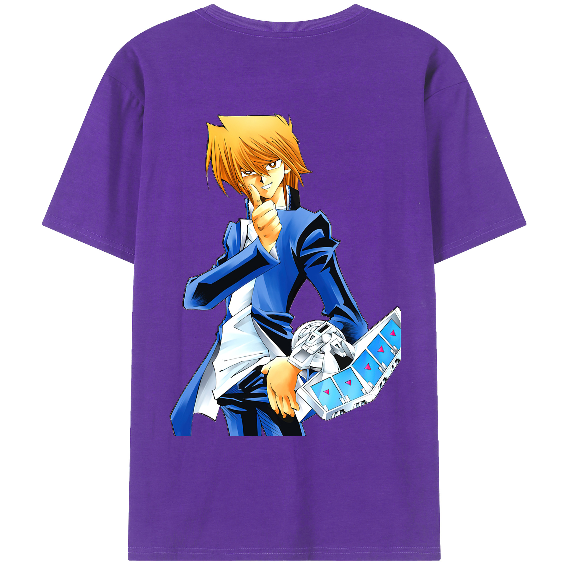 （画像用） 遊☆戯☆王 Yu-Gi-Oh! 綿100％ メンズ半袖Tシャツ（バックプリント） 通気性