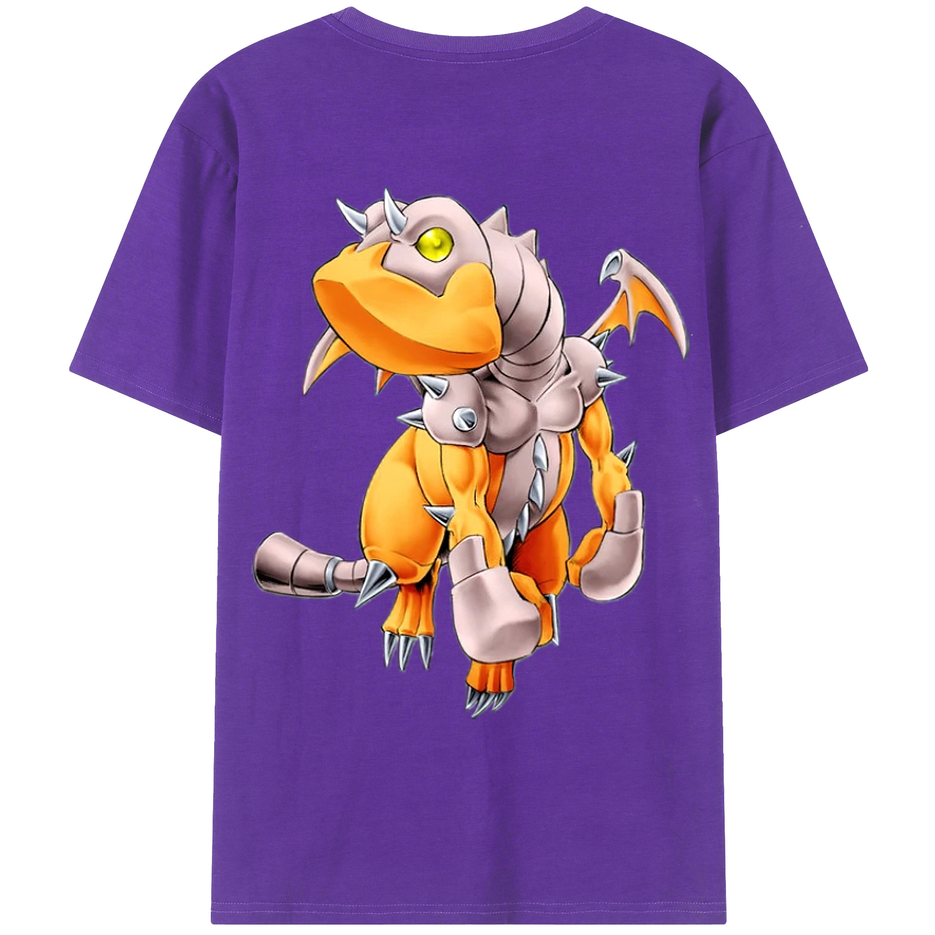 （画像用） 遊☆戯☆王 Yu-Gi-Oh! 綿100％ メンズ半袖Tシャツ（バックプリント） 通気性