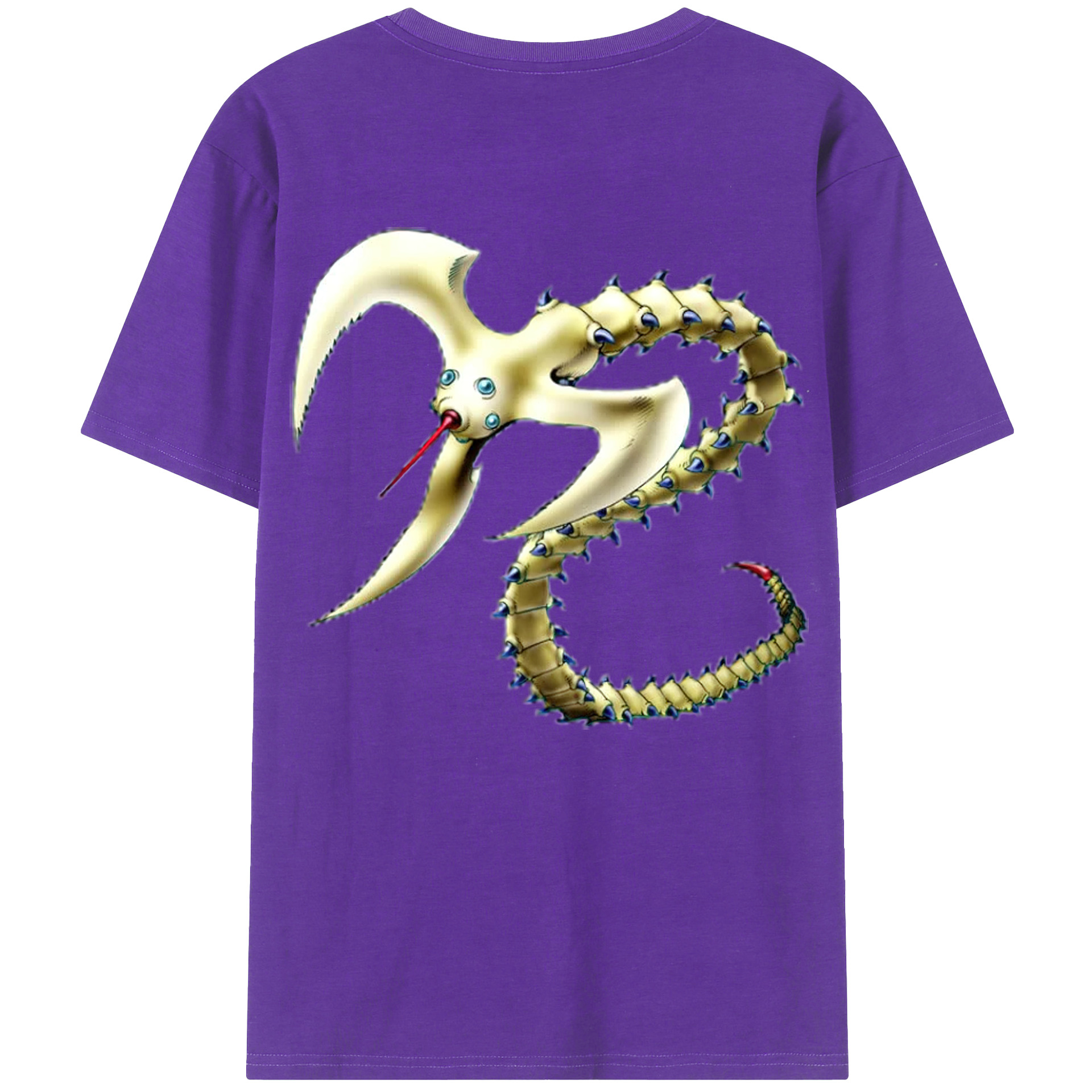 （画像用） 遊☆戯☆王 Yu-Gi-Oh! 綿100％ メンズ半袖Tシャツ（バックプリント） 通気性