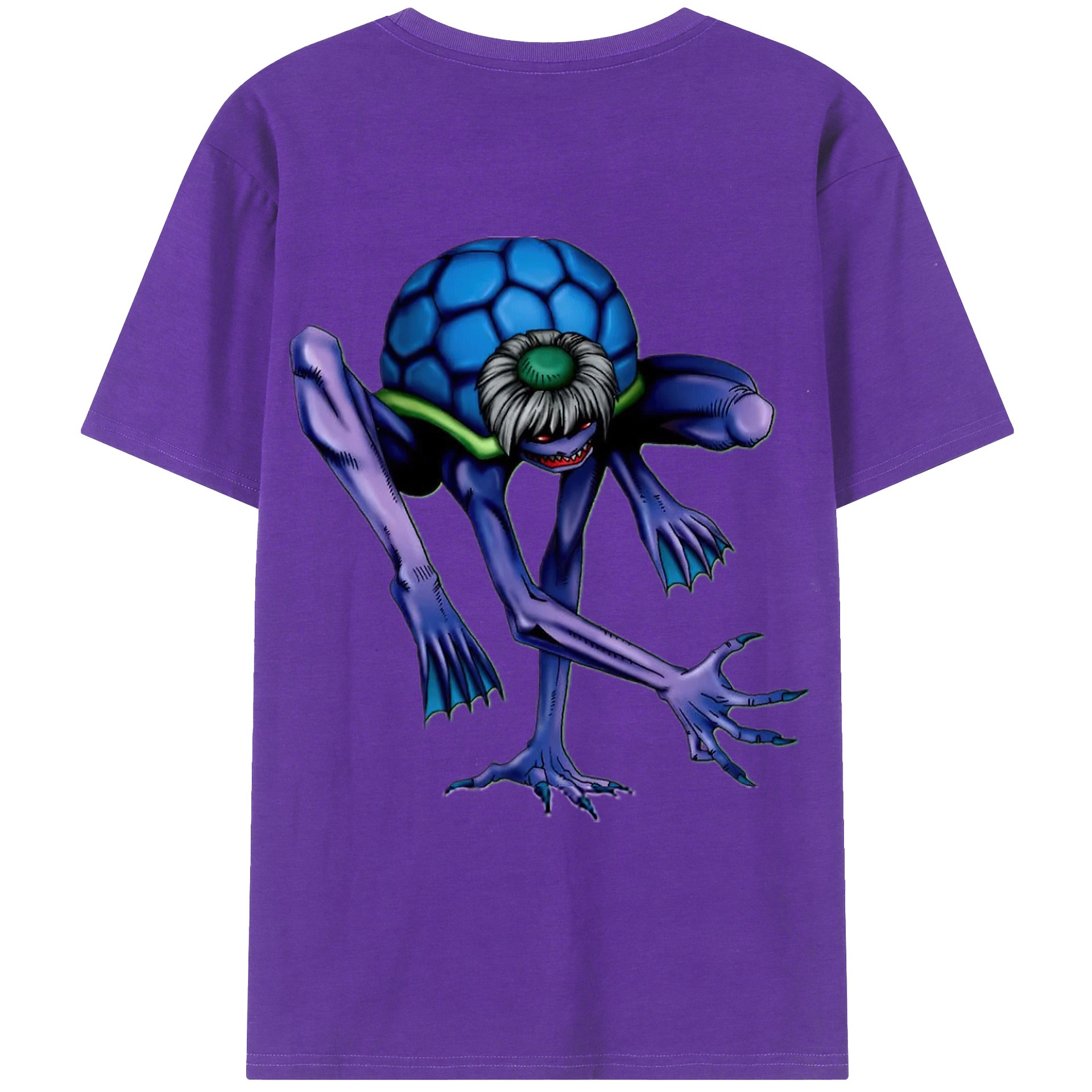 （画像用） 遊☆戯☆王 Yu-Gi-Oh! 綿100％ メンズ半袖Tシャツ（バックプリント） 通気性