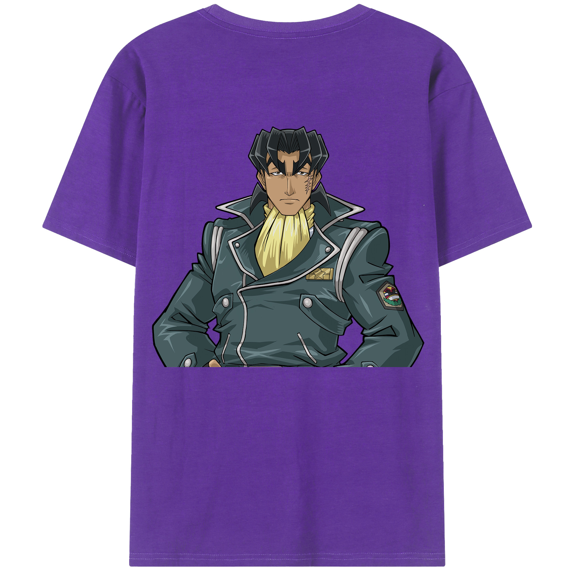 （画像用） 遊☆戯☆王 Yu-Gi-Oh! 綿100％ メンズ半袖Tシャツ（バックプリント） 通気性
