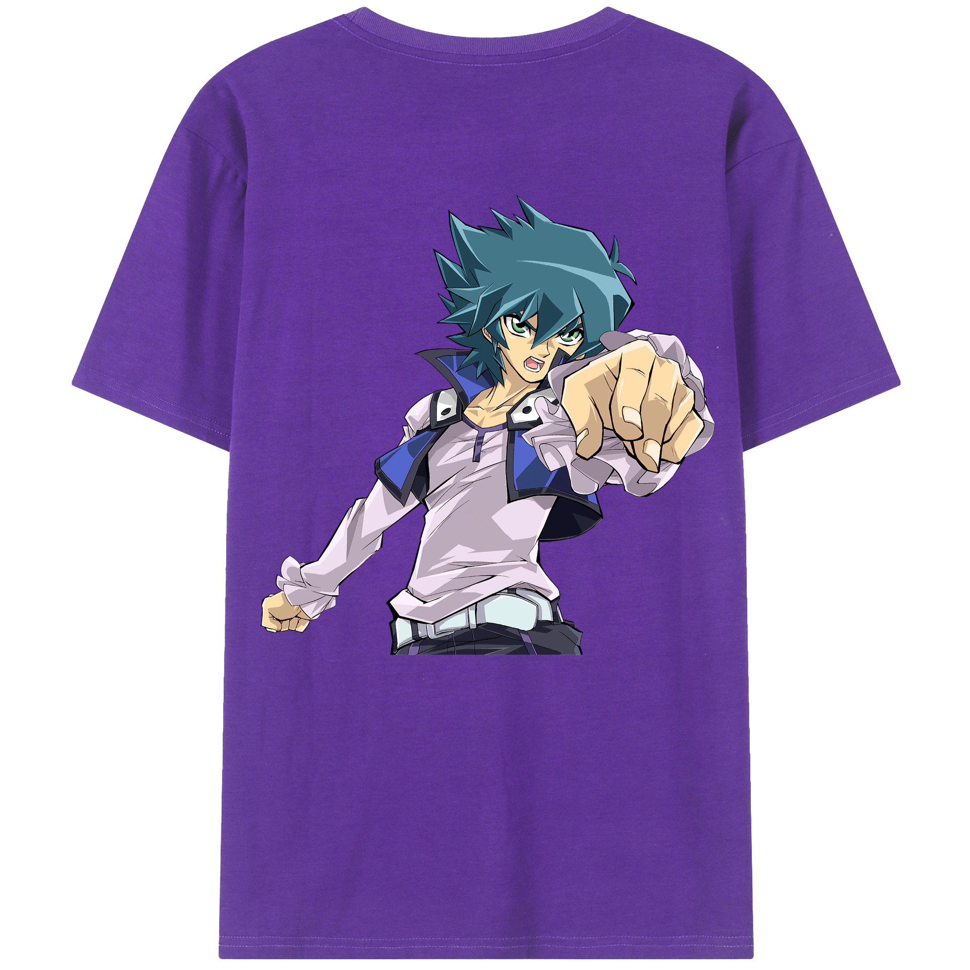 （画像用） 遊☆戯☆王 Yu-Gi-Oh! 綿100％ メンズ半袖Tシャツ（バックプリント） 通気性