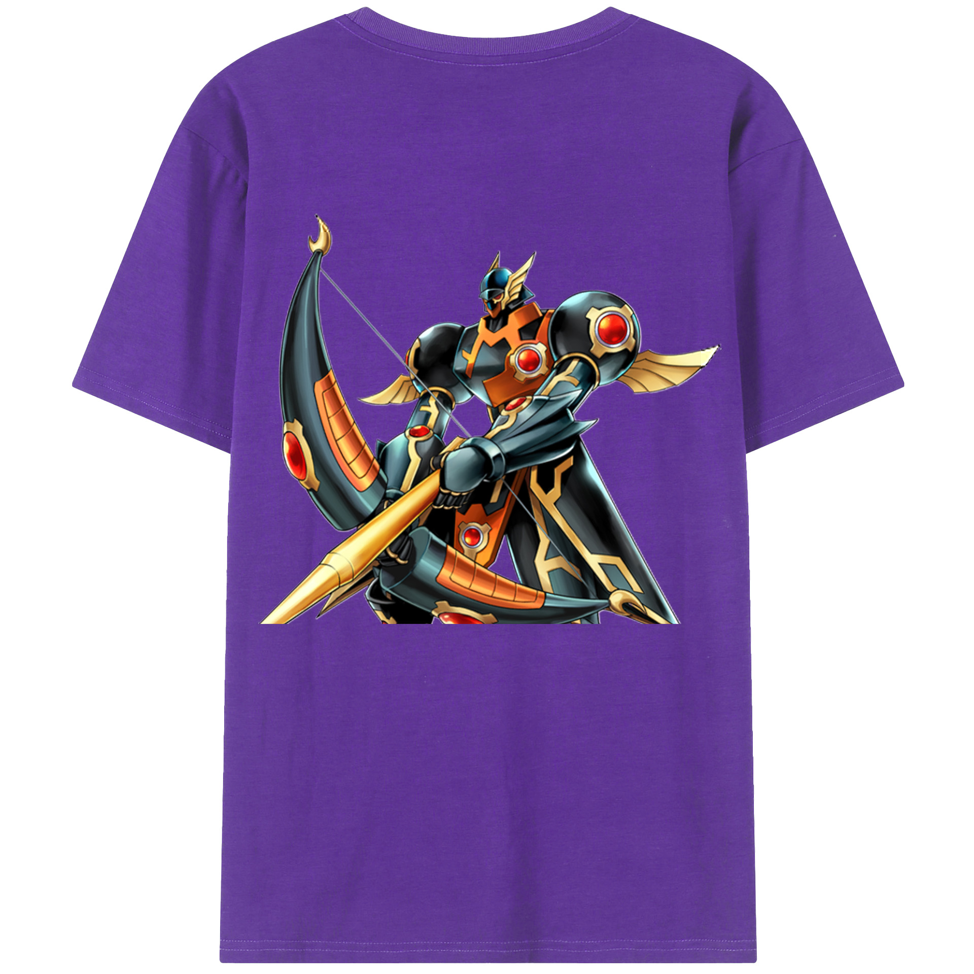 （画像用） 遊☆戯☆王 Yu-Gi-Oh! 綿100％ メンズ半袖Tシャツ（バックプリント） 通気性
