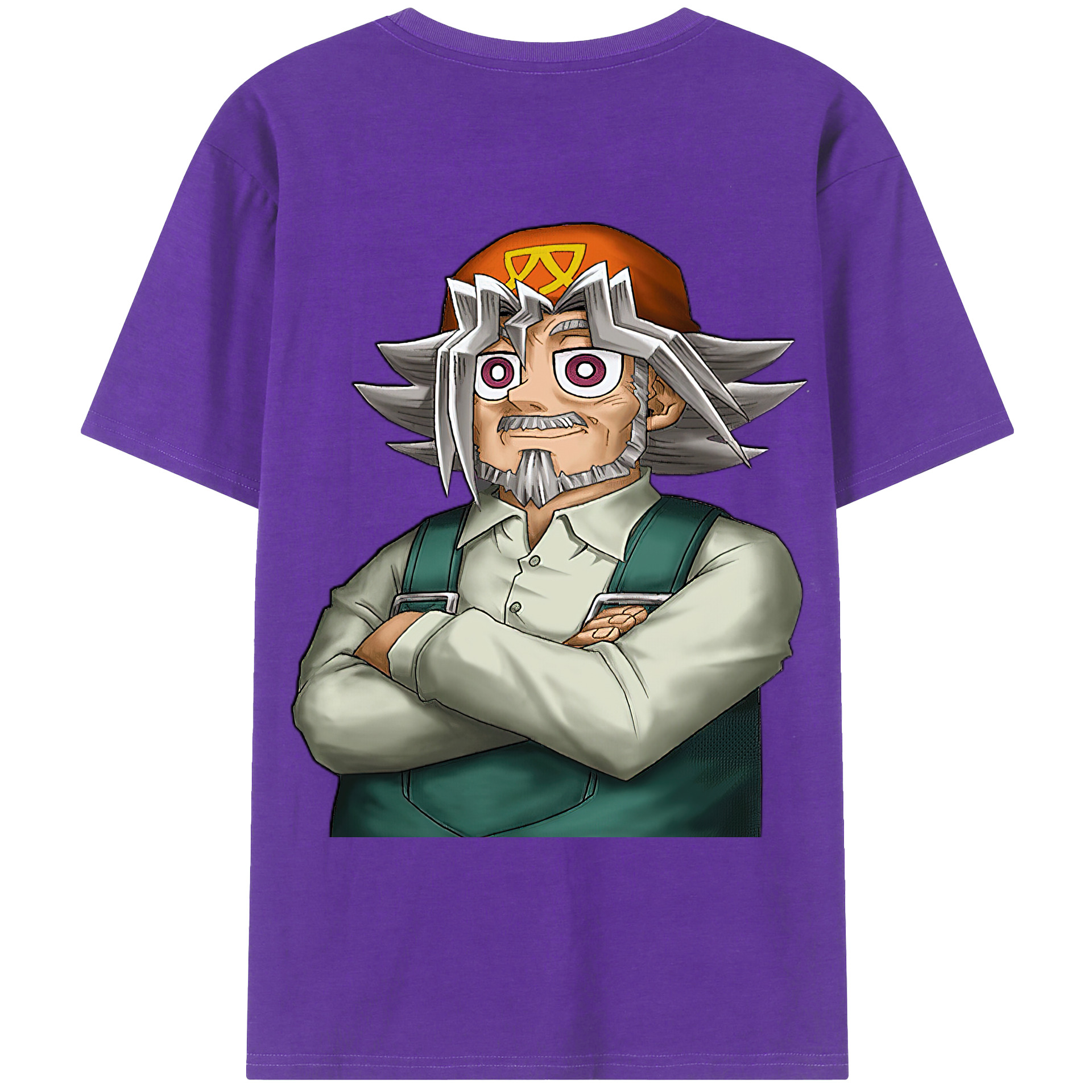 （画像用） 遊☆戯☆王 Yu-Gi-Oh! 綿100％ メンズ半袖Tシャツ（バックプリント） 通気性