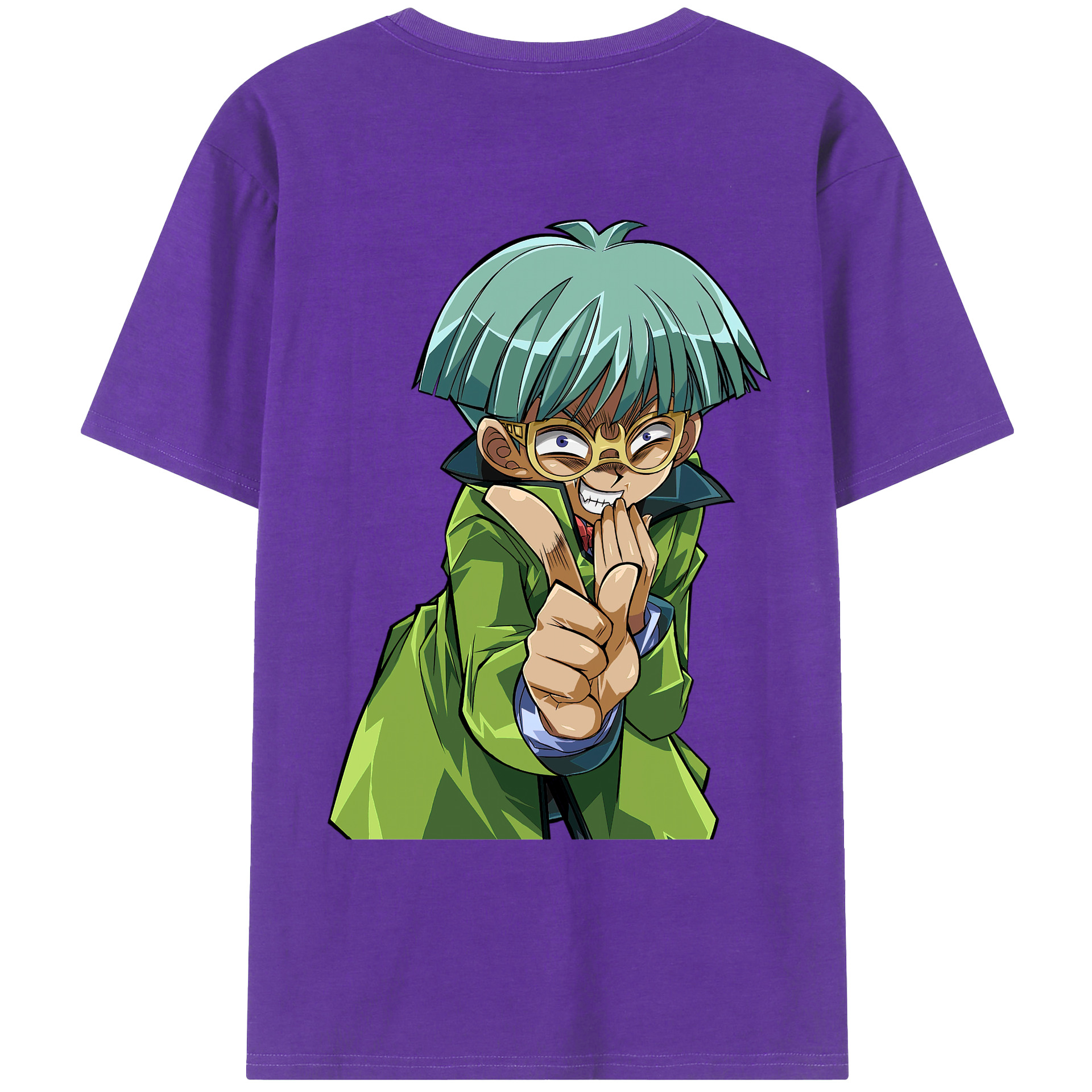 （画像用） 遊☆戯☆王 Yu-Gi-Oh! 綿100％ メンズ半袖Tシャツ（バックプリント） 通気性