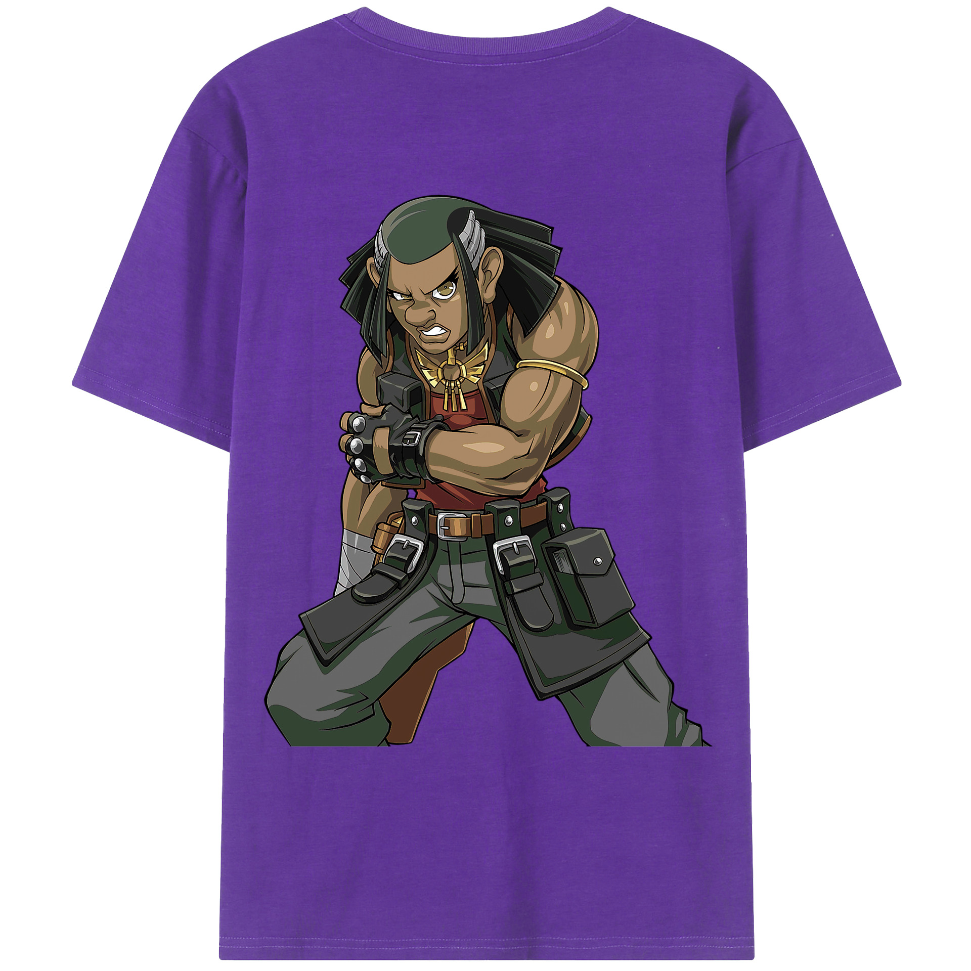 （画像用） 遊☆戯☆王 Yu-Gi-Oh! 綿100％ メンズ半袖Tシャツ（バックプリント） 通気性