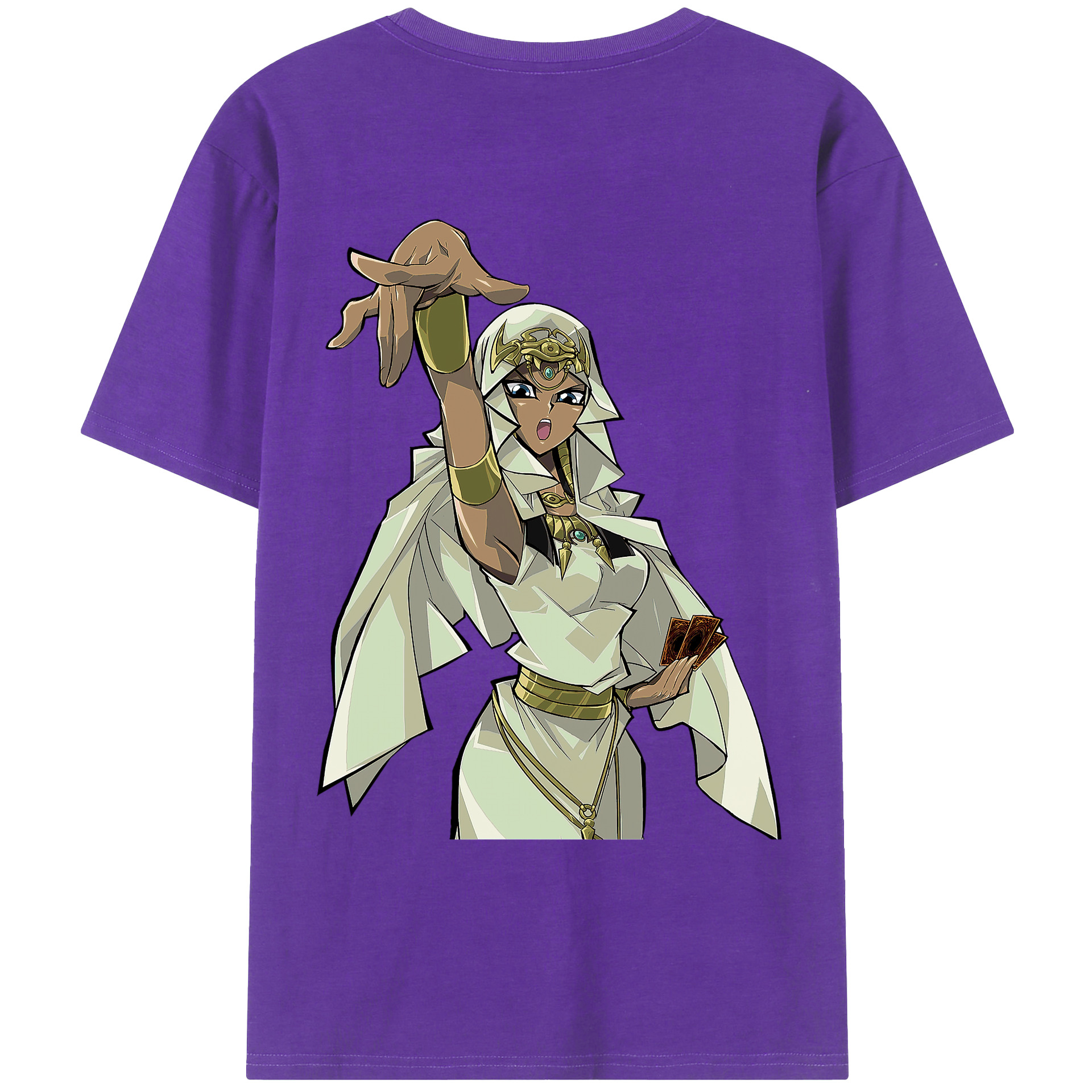（画像用） 遊☆戯☆王 Yu-Gi-Oh! 綿100％ メンズ半袖Tシャツ（バックプリント） 通気性