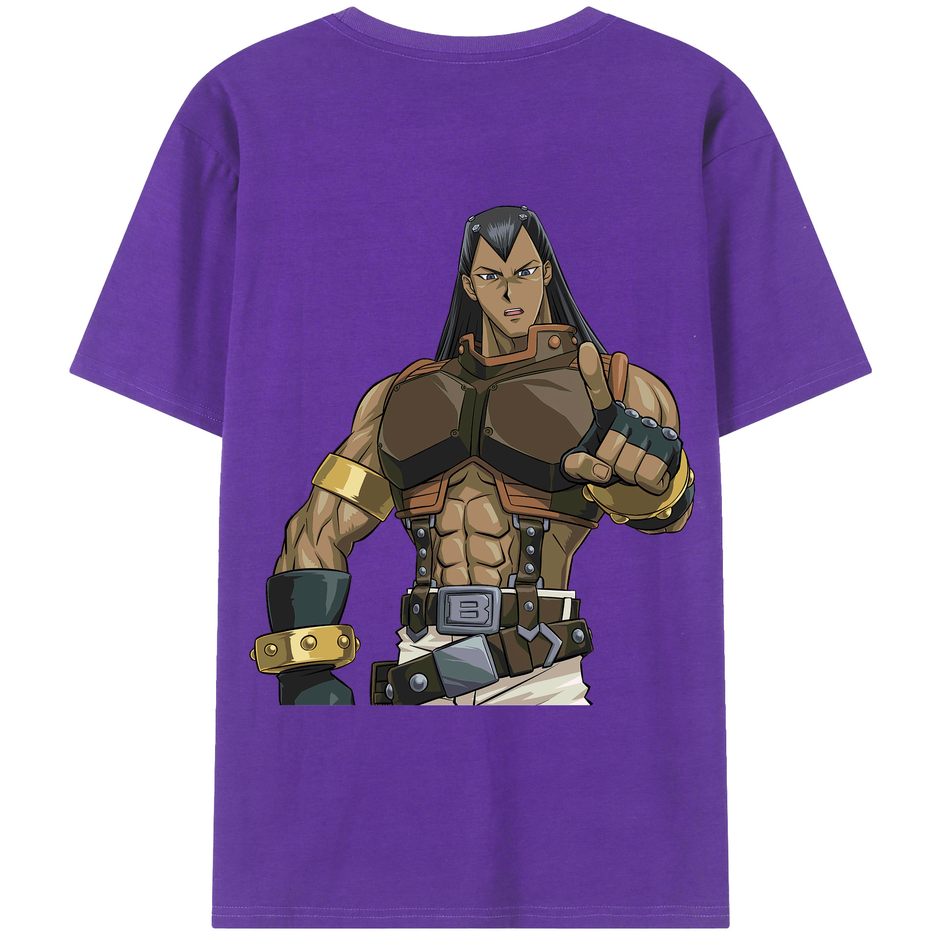 （画像用） 遊☆戯☆王 Yu-Gi-Oh! 綿100％ メンズ半袖Tシャツ（バックプリント） 通気性