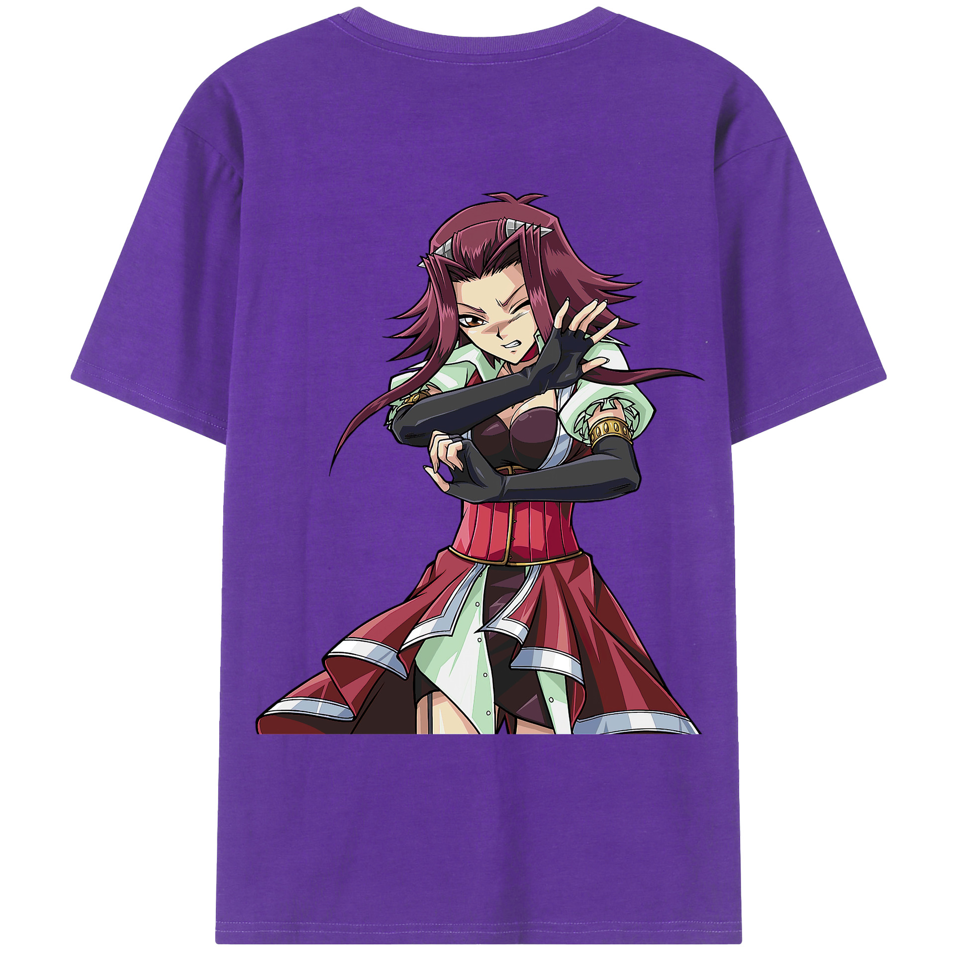 （画像用） 遊☆戯☆王 Yu-Gi-Oh! 綿100％ メンズ半袖Tシャツ（バックプリント） 通気性