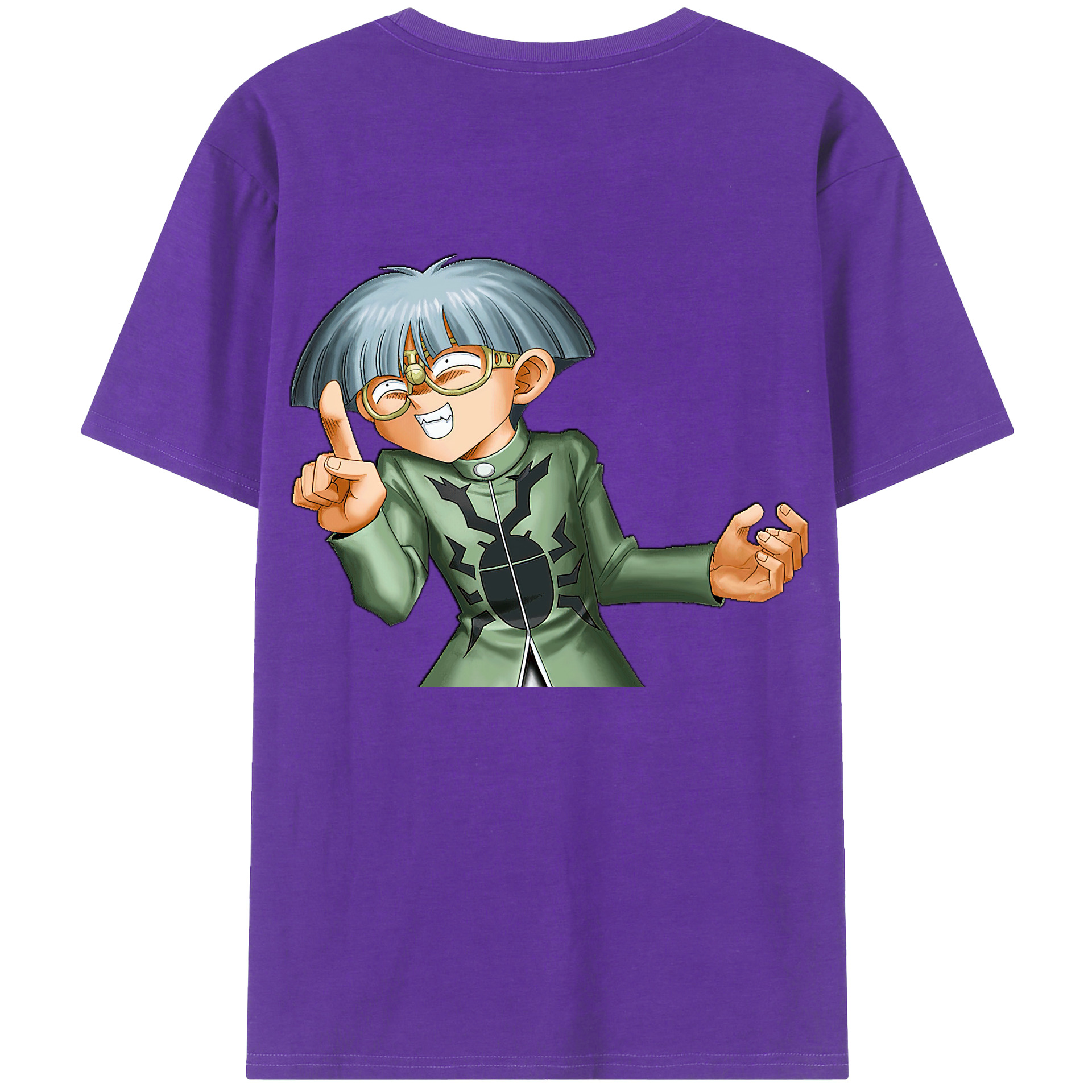 （画像用） 遊☆戯☆王 Yu-Gi-Oh! 綿100％ メンズ半袖Tシャツ（バックプリント） 通気性