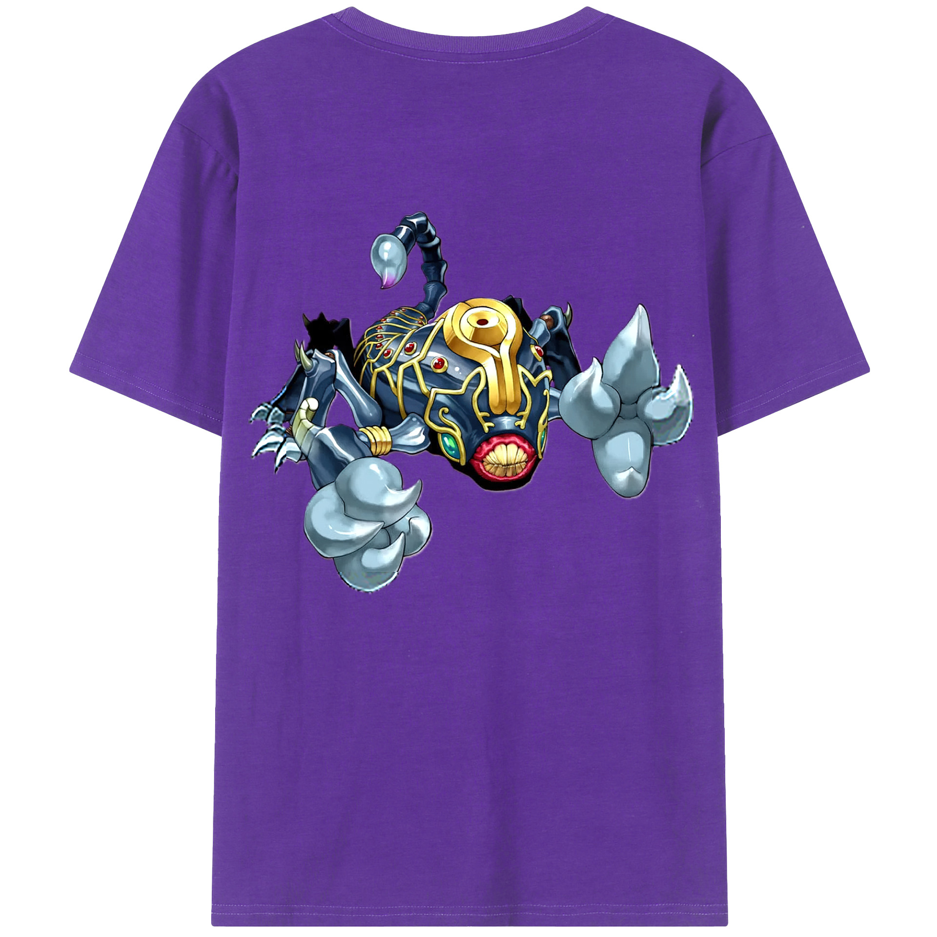 （画像用） 遊☆戯☆王 Yu-Gi-Oh! 綿100％ メンズ半袖Tシャツ（バックプリント） 通気性