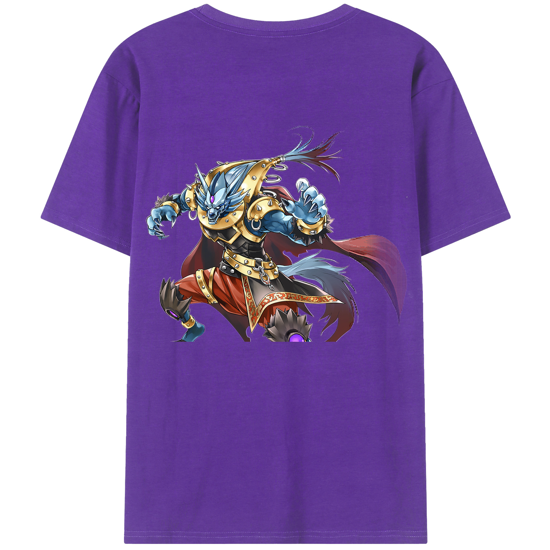 （画像用） 遊☆戯☆王 Yu-Gi-Oh! 綿100％ メンズ半袖Tシャツ（バックプリント） 通気性
