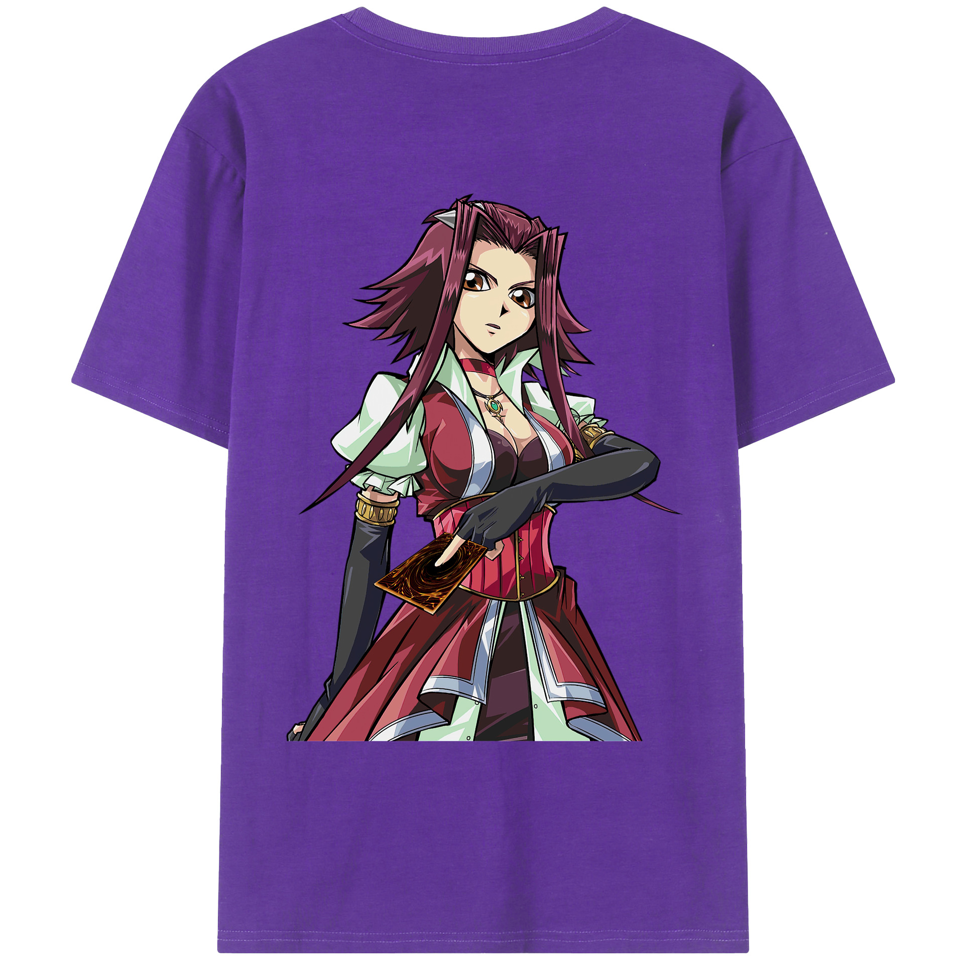 （画像用） 遊☆戯☆王 Yu-Gi-Oh! 綿100％ メンズ半袖Tシャツ（バックプリント） 通気性