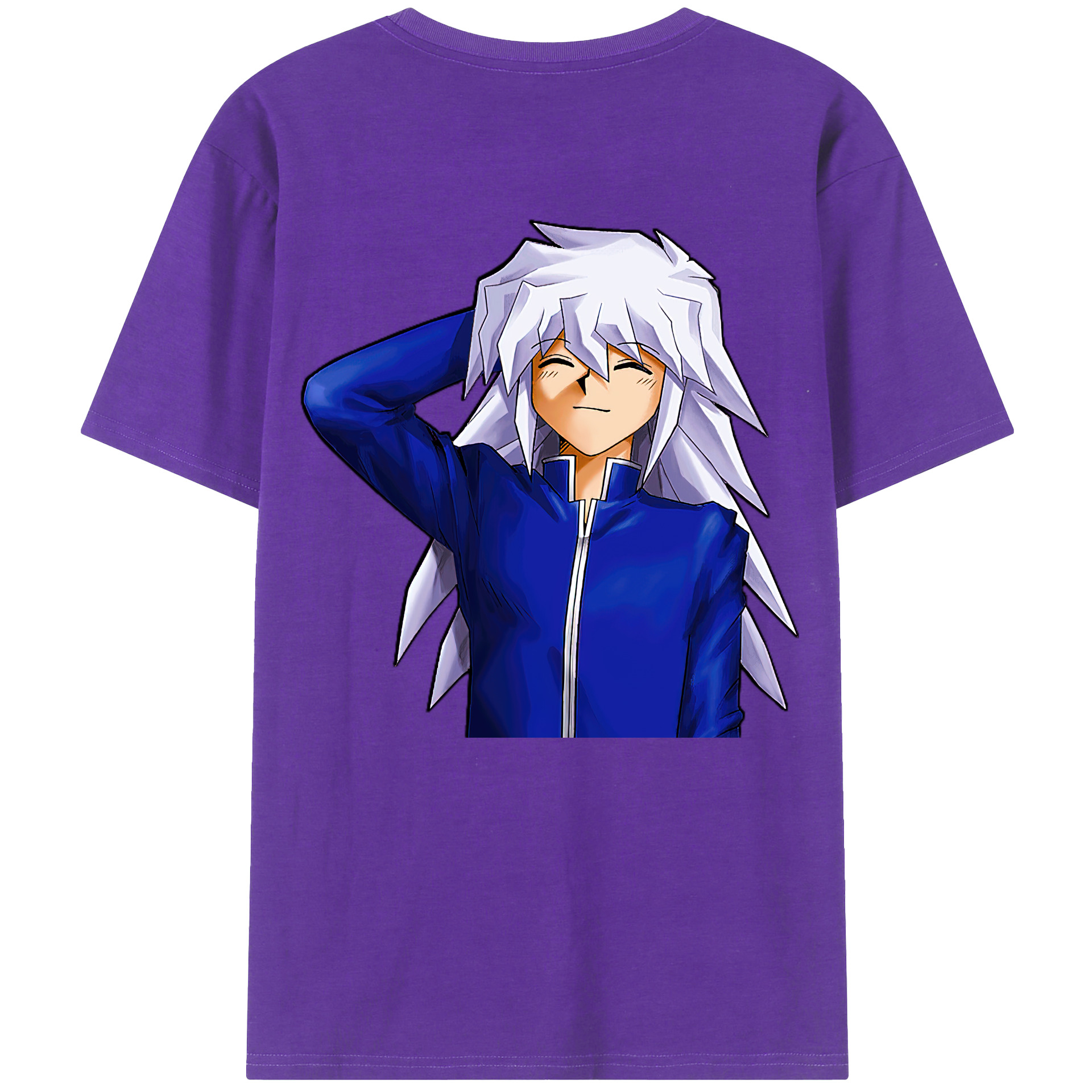 （画像用） 遊☆戯☆王 Yu-Gi-Oh! 綿100％ メンズ半袖Tシャツ（バックプリント） 通気性