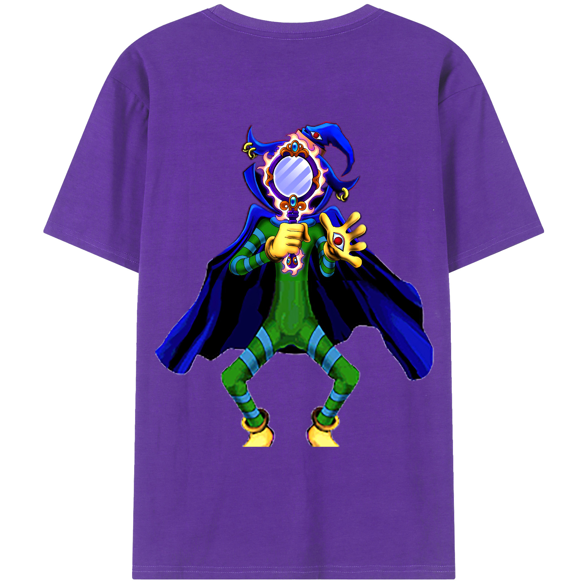 （画像用） 遊☆戯☆王 Yu-Gi-Oh! 綿100％ メンズ半袖Tシャツ（バックプリント） 通気性