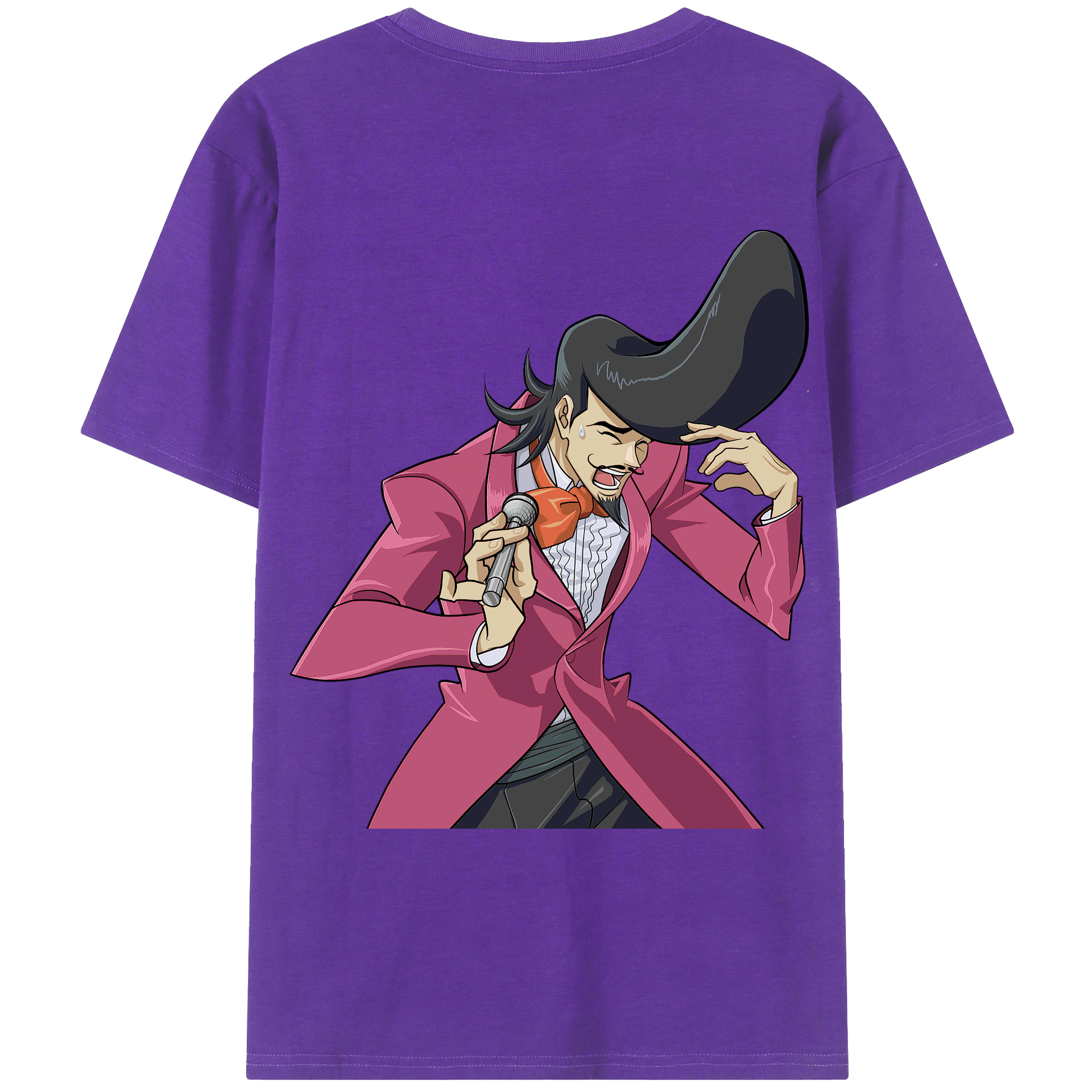 （画像用） 遊☆戯☆王 Yu-Gi-Oh! 綿100％ メンズ半袖Tシャツ（バックプリント） 通気性