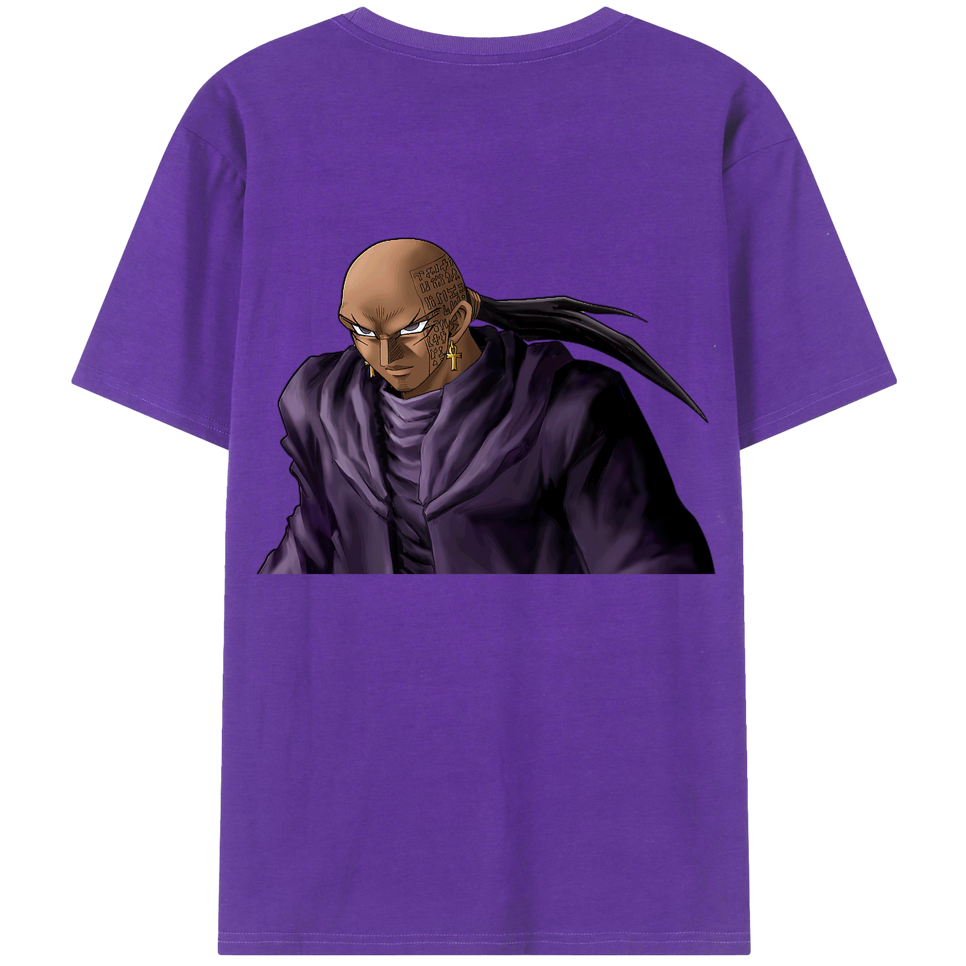 （画像用） 遊☆戯☆王 Yu-Gi-Oh! 綿100％ メンズ半袖Tシャツ（バックプリント） 通気性