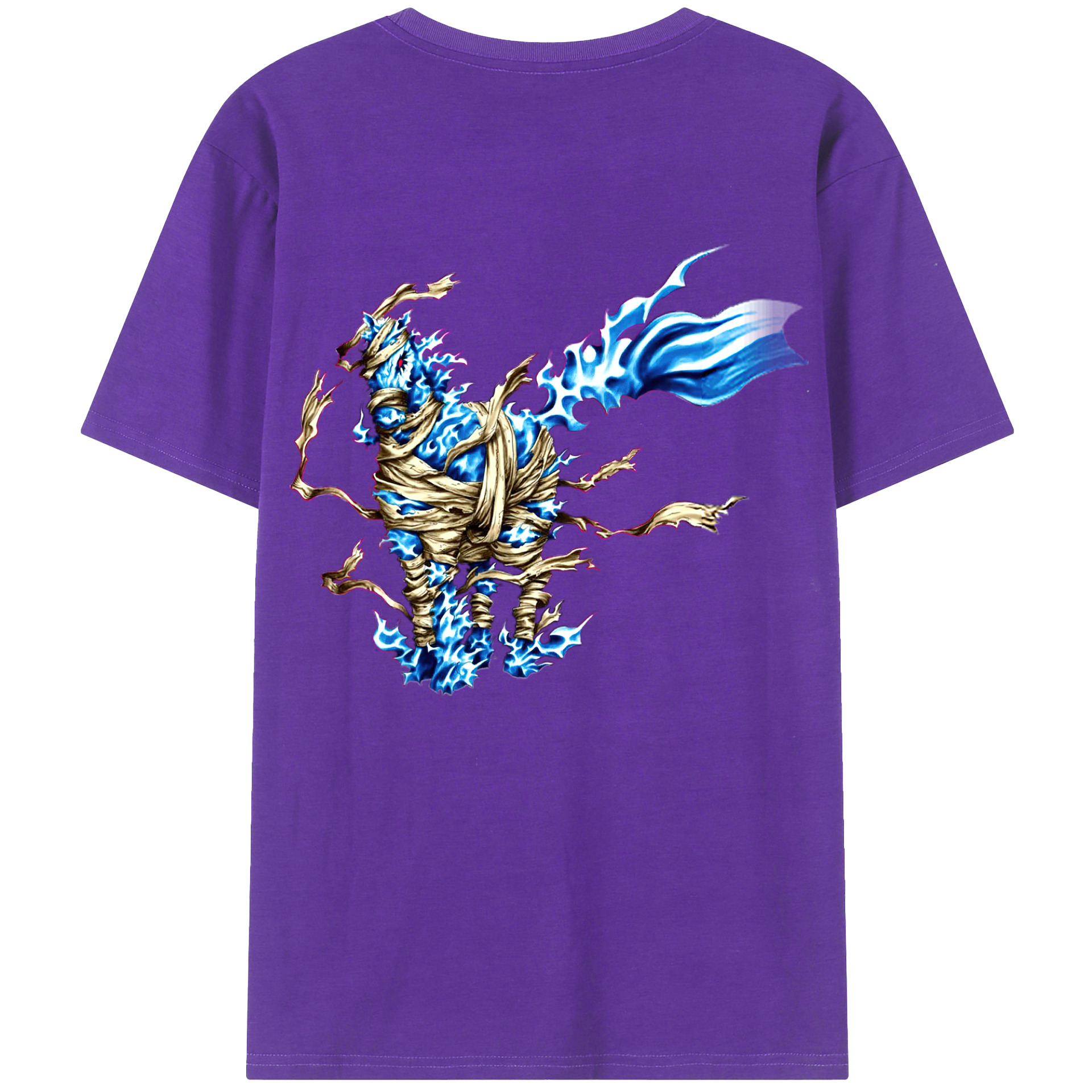 （画像用） 遊☆戯☆王 Yu-Gi-Oh! 綿100％ メンズ半袖Tシャツ（バックプリント） 通気性