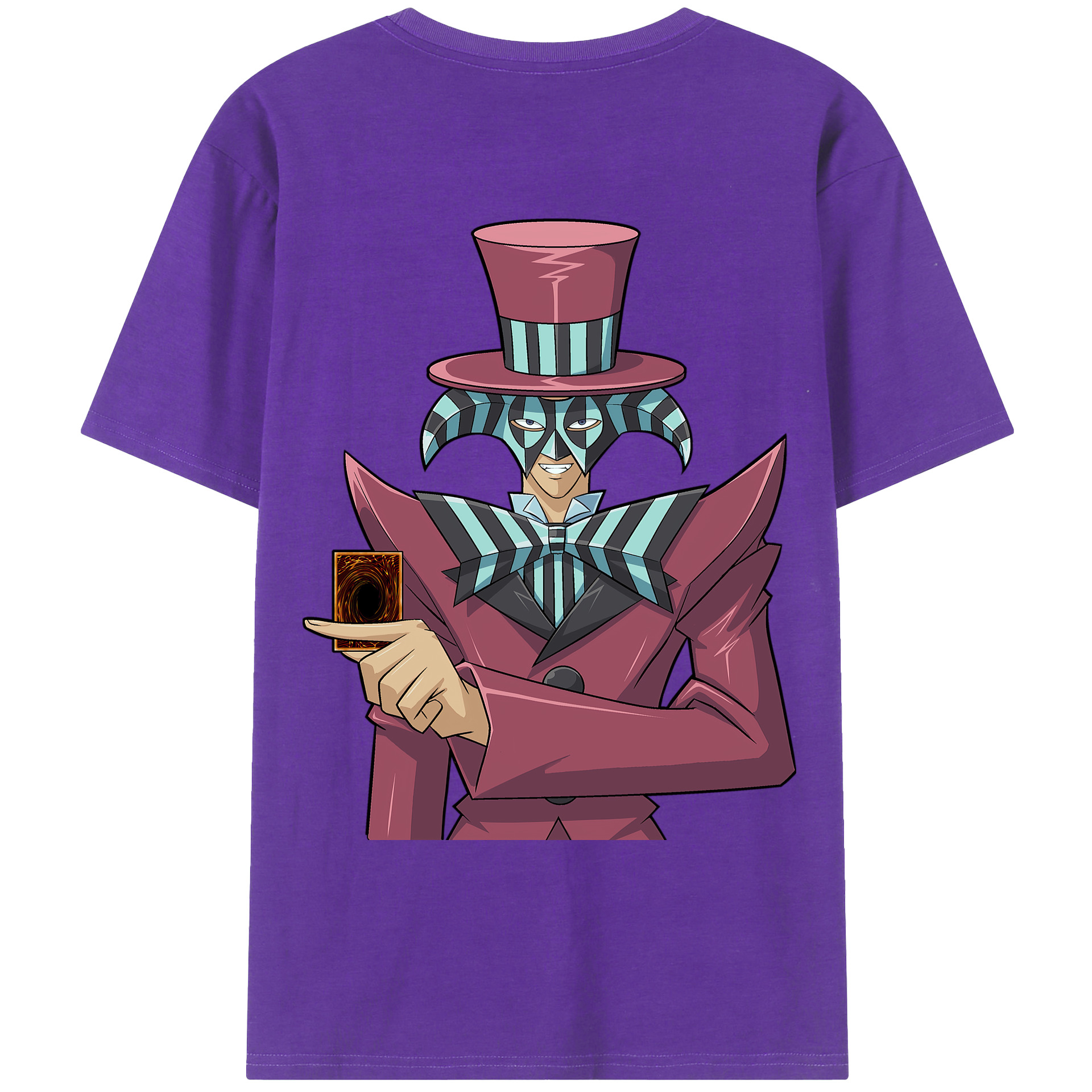 （画像用） 遊☆戯☆王 Yu-Gi-Oh! 綿100％ メンズ半袖Tシャツ（バックプリント） 通気性