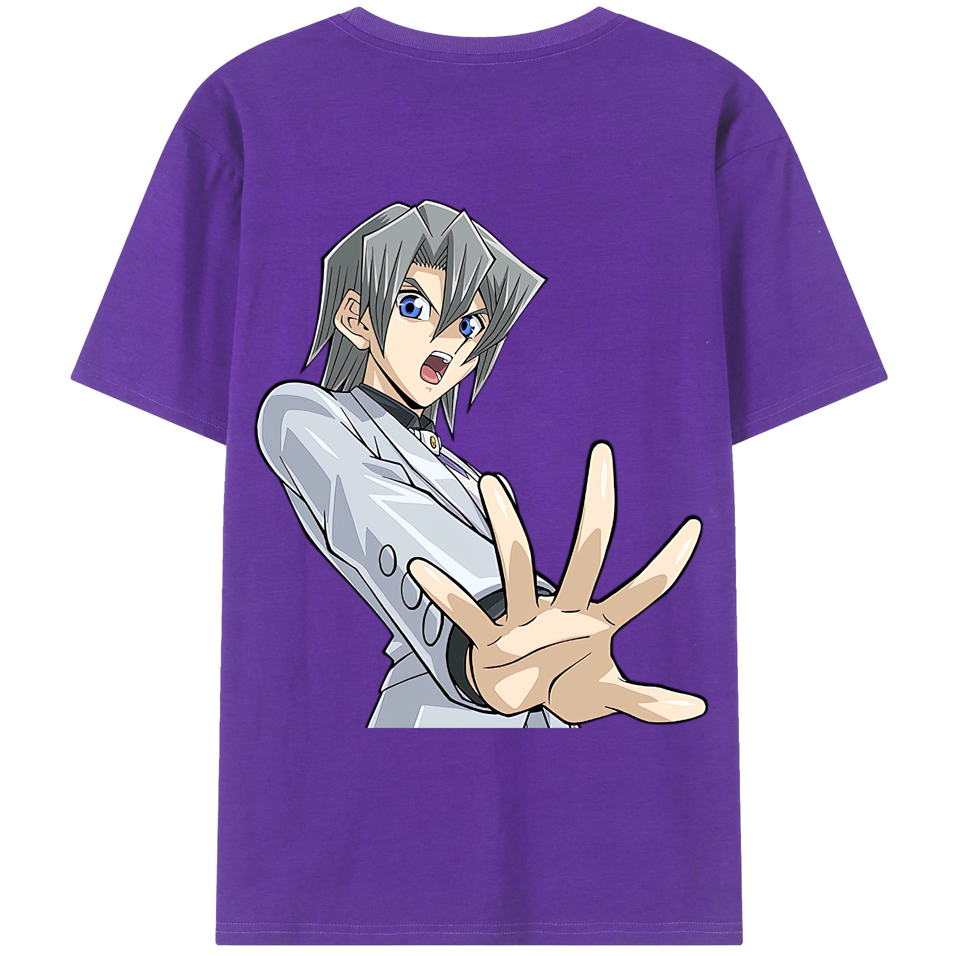 （画像用） 遊☆戯☆王 Yu-Gi-Oh! 綿100％ メンズ半袖Tシャツ（バックプリント） 通気性