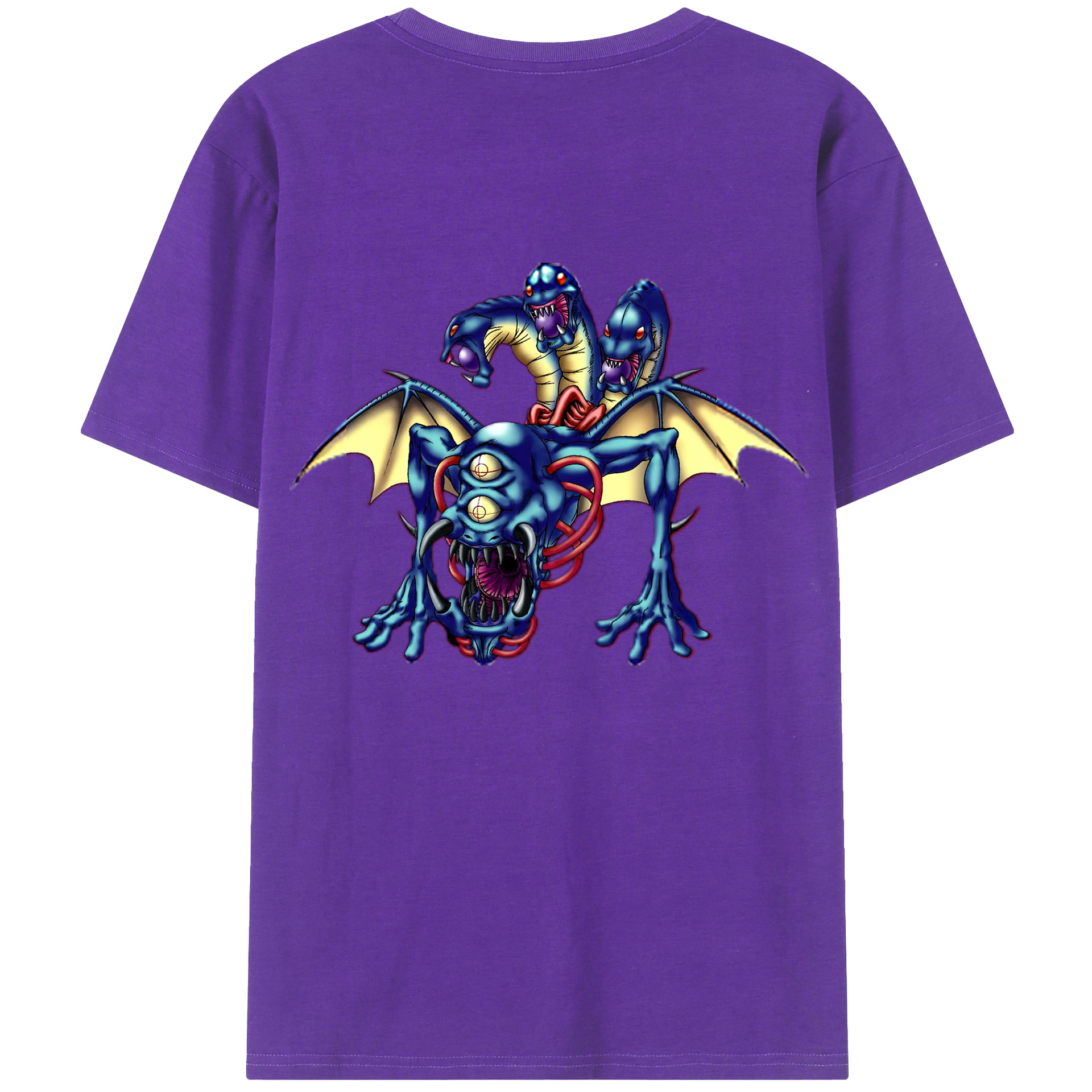 （画像用） 遊☆戯☆王 Yu-Gi-Oh! 綿100％ メンズ半袖Tシャツ（バックプリント） 通気性