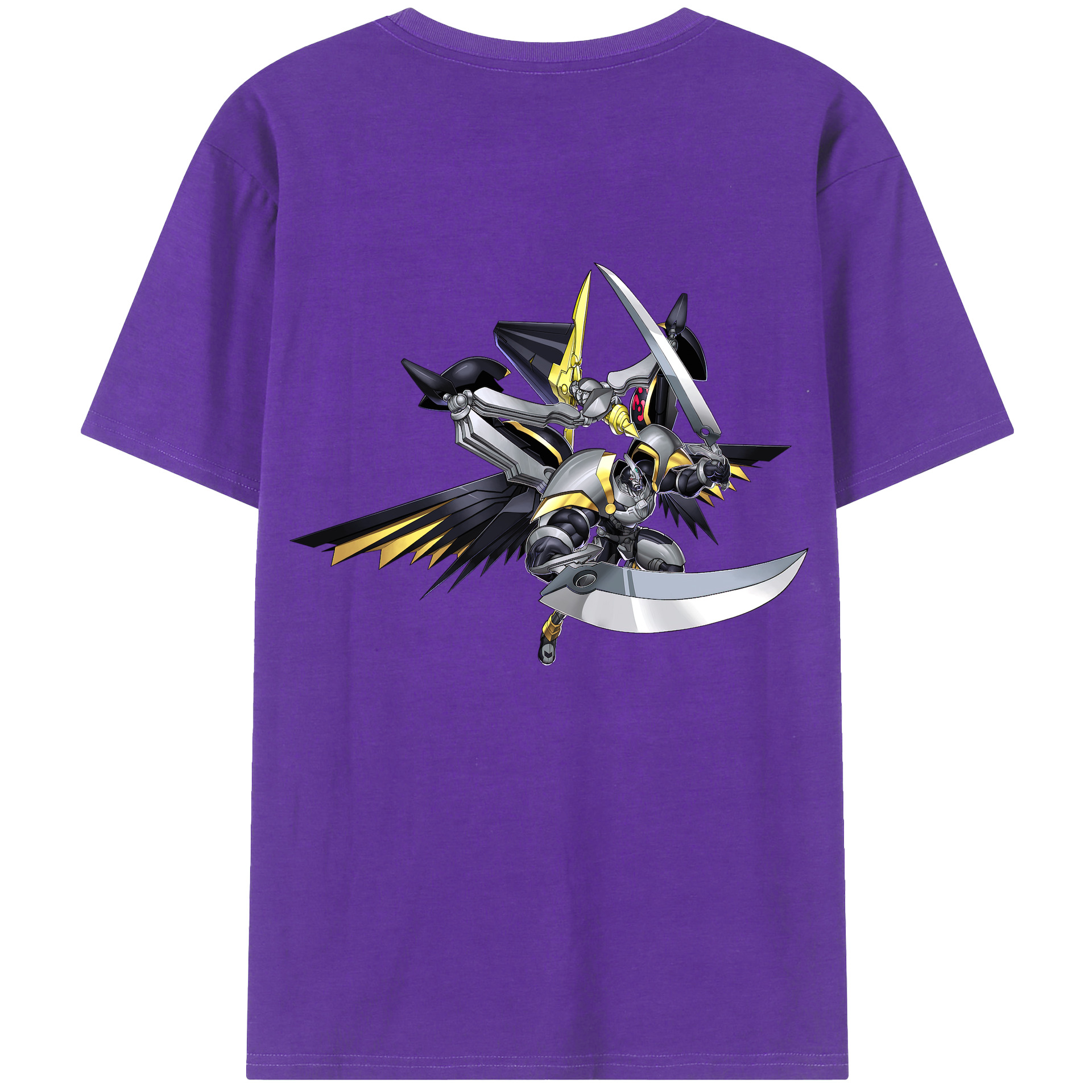 （画像用） 遊☆戯☆王 Yu-Gi-Oh! 綿100％ メンズ半袖Tシャツ（バックプリント） 通気性
