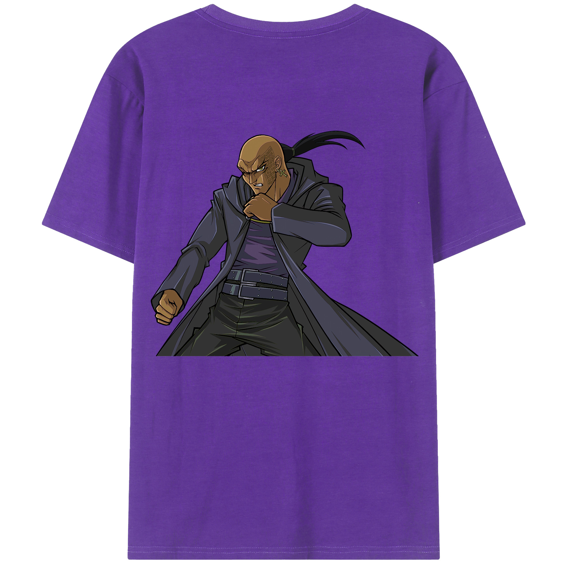 （画像用） 遊☆戯☆王 Yu-Gi-Oh! 綿100％ メンズ半袖Tシャツ（バックプリント） 通気性
