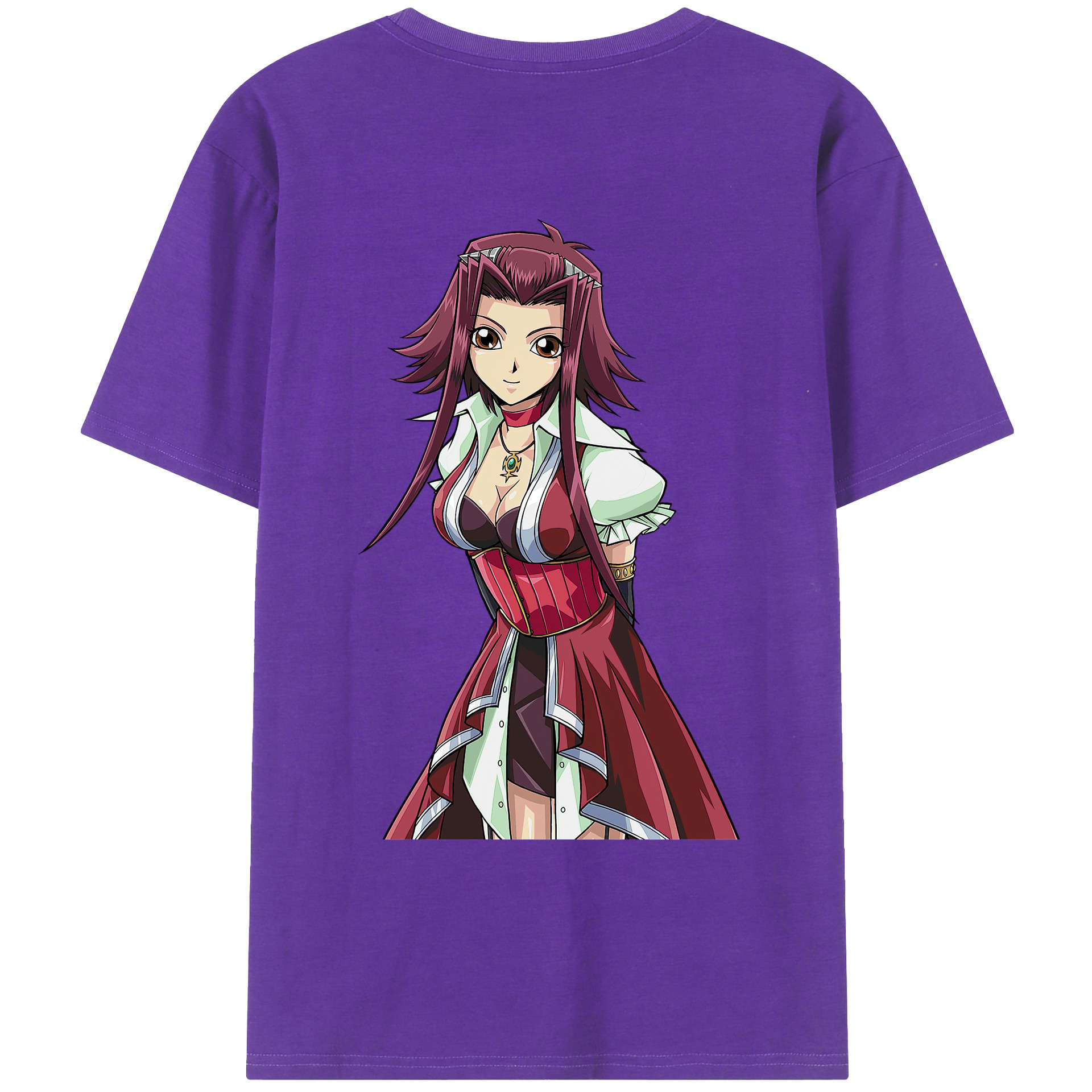 （画像用） 遊☆戯☆王 Yu-Gi-Oh! 綿100％ メンズ半袖Tシャツ（バックプリント） 通気性