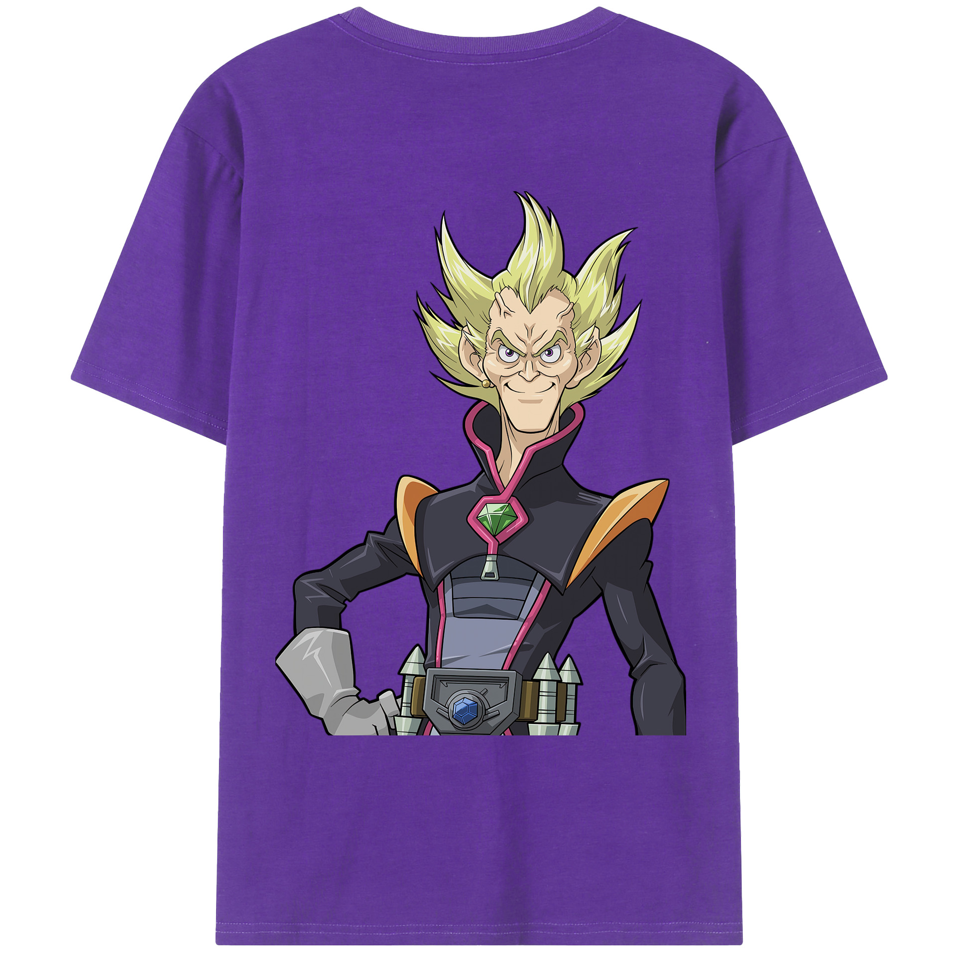 （画像用） 遊☆戯☆王 Yu-Gi-Oh! 綿100％ メンズ半袖Tシャツ（バックプリント） 通気性