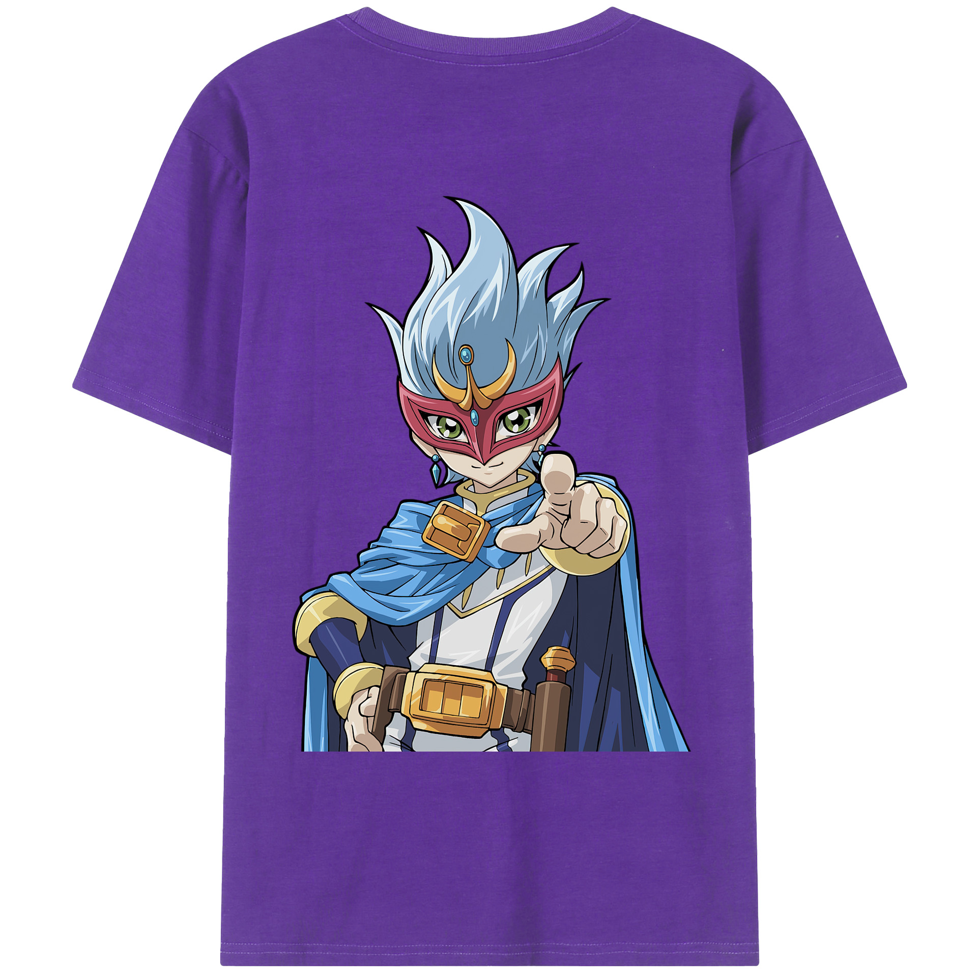 （画像用） 遊☆戯☆王 Yu-Gi-Oh! 綿100％ メンズ半袖Tシャツ（バックプリント） 通気性