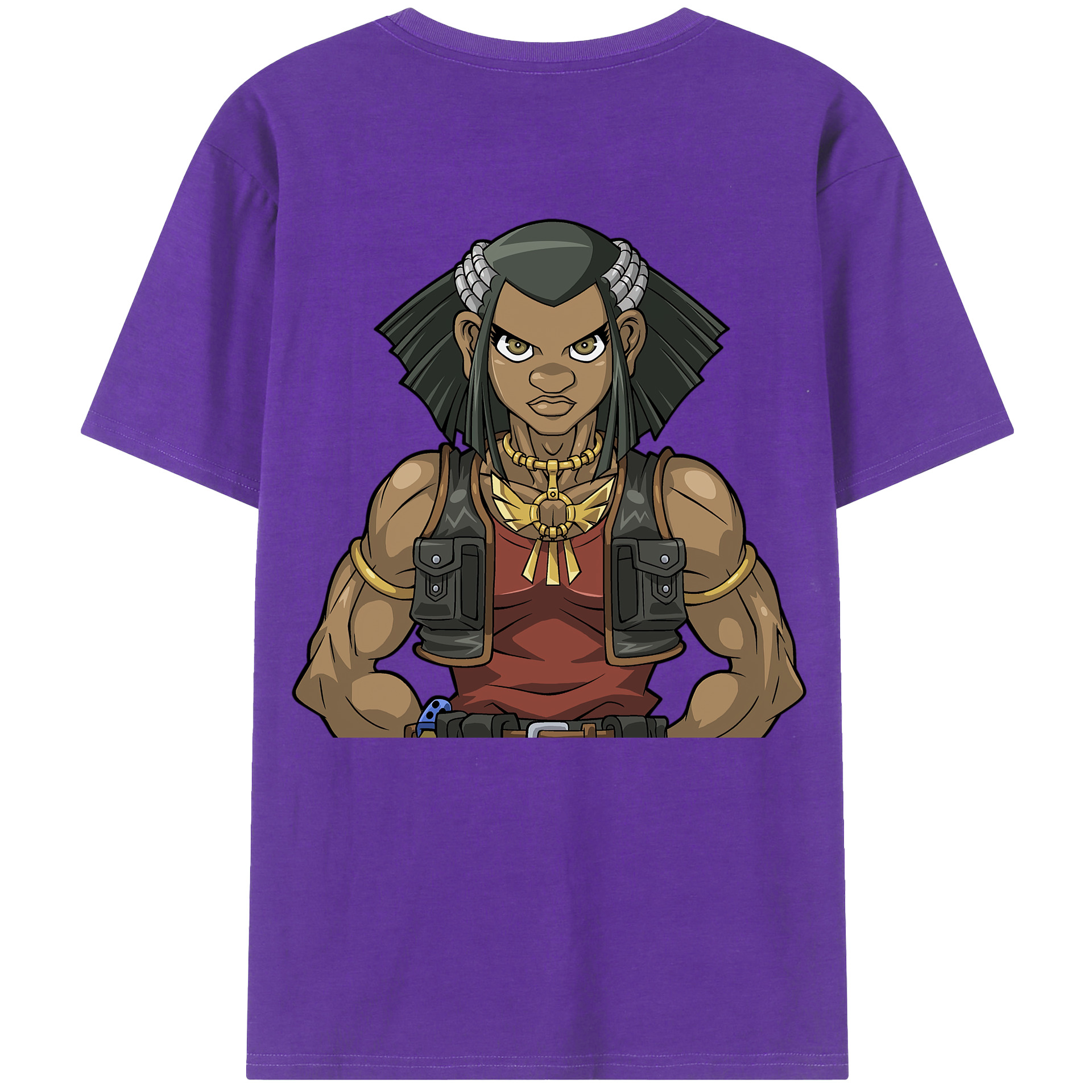 （画像用） 遊☆戯☆王 Yu-Gi-Oh! 綿100％ メンズ半袖Tシャツ（バックプリント） 通気性