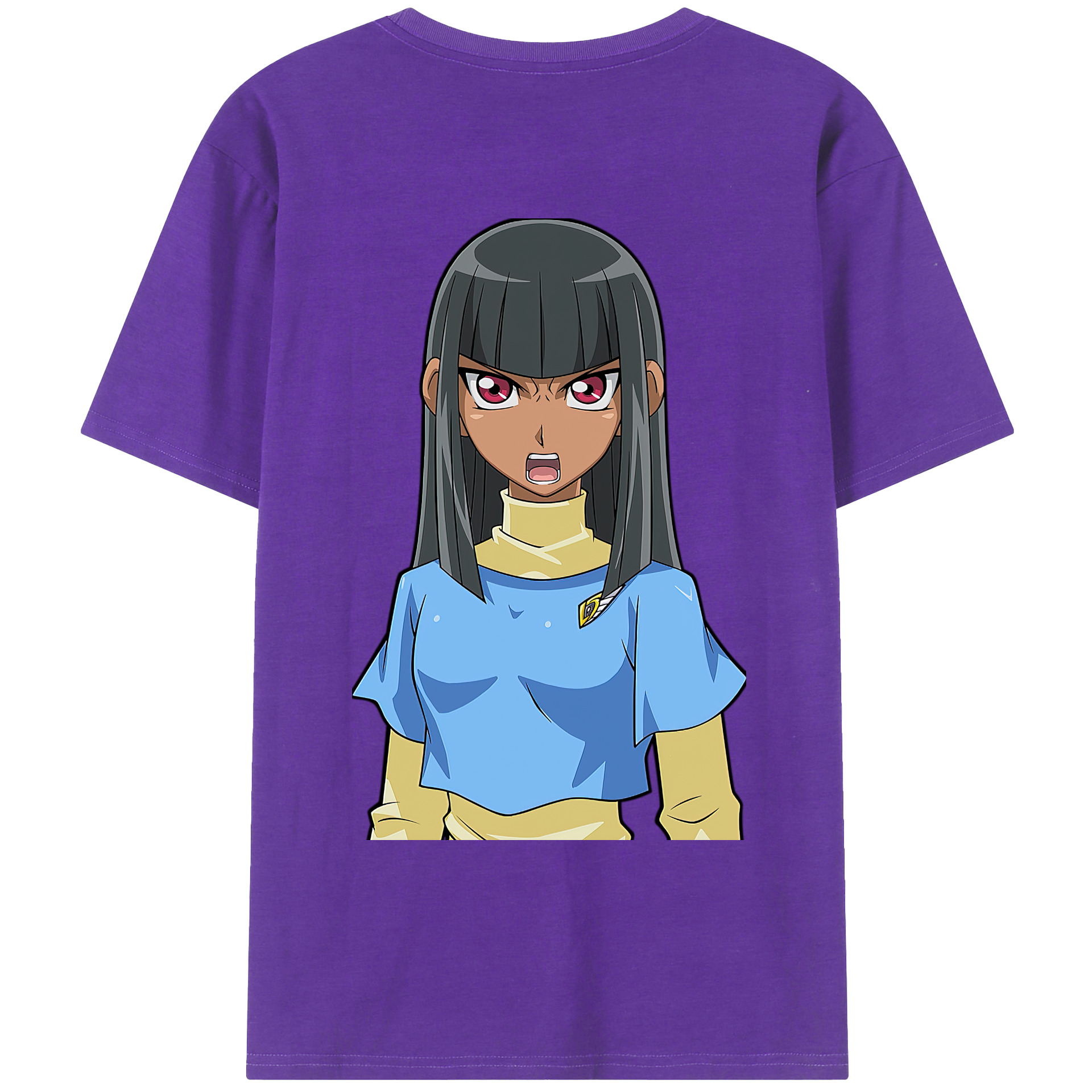 （画像用） 遊☆戯☆王 Yu-Gi-Oh! 綿100％ メンズ半袖Tシャツ（バックプリント） 通気性