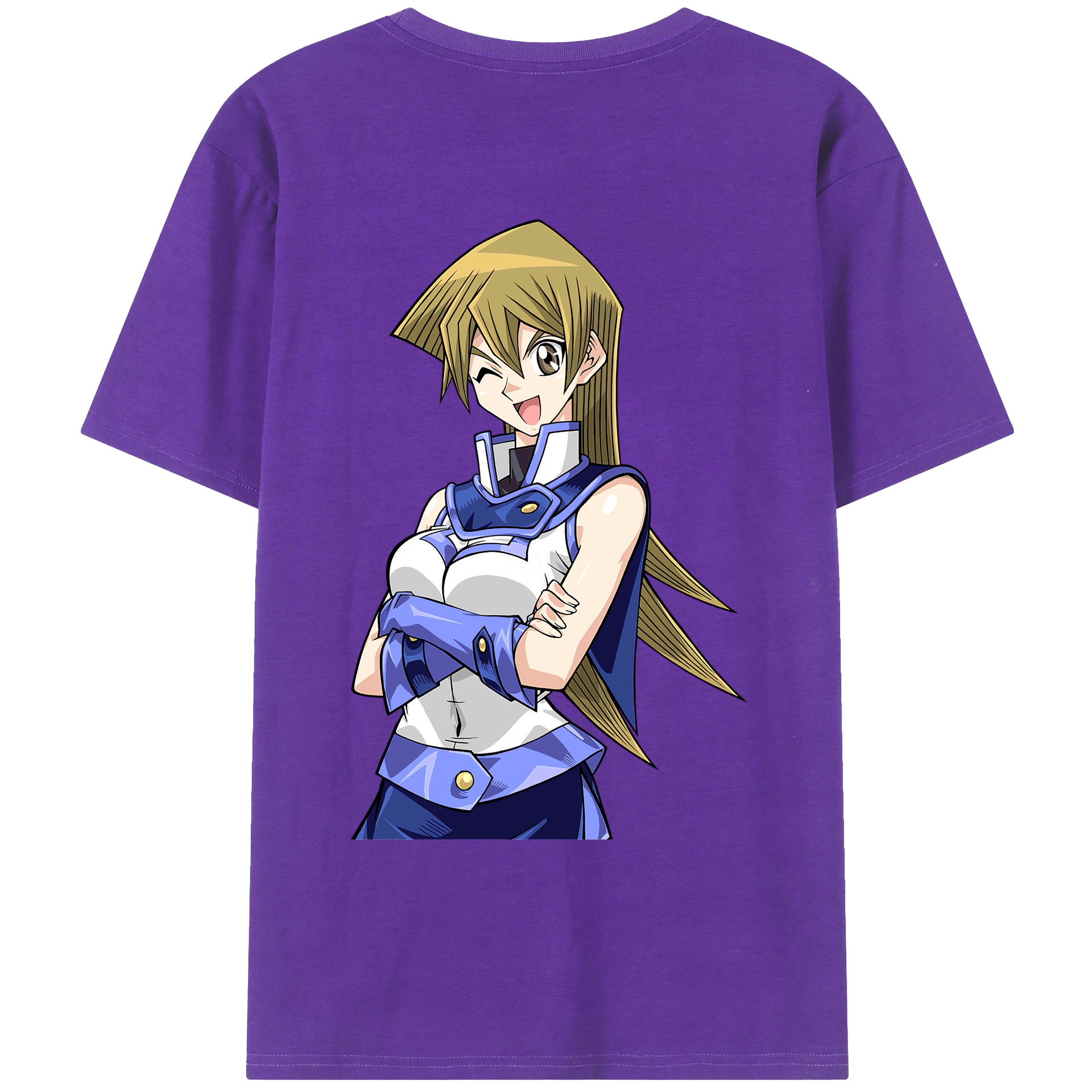 （画像用） 遊☆戯☆王 Yu-Gi-Oh! 綿100％ メンズ半袖Tシャツ（バックプリント） 通気性