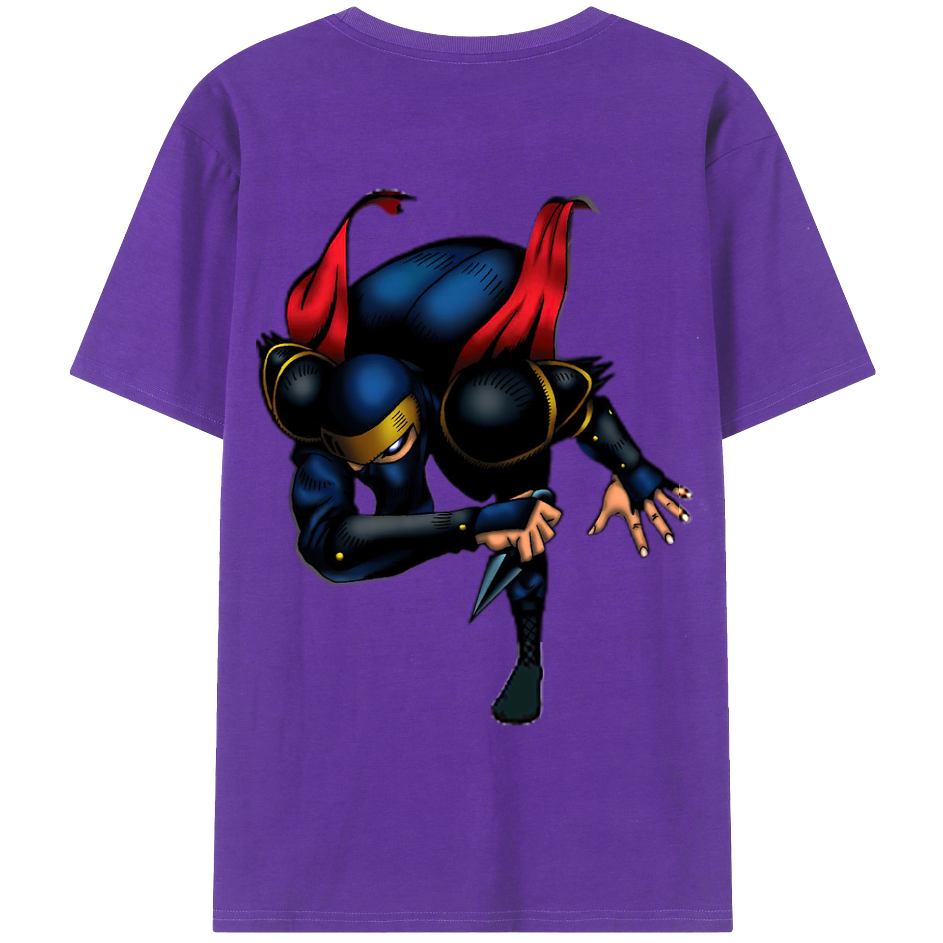 （画像用） 遊☆戯☆王 Yu-Gi-Oh! 綿100％ メンズ半袖Tシャツ（バックプリント） 通気性