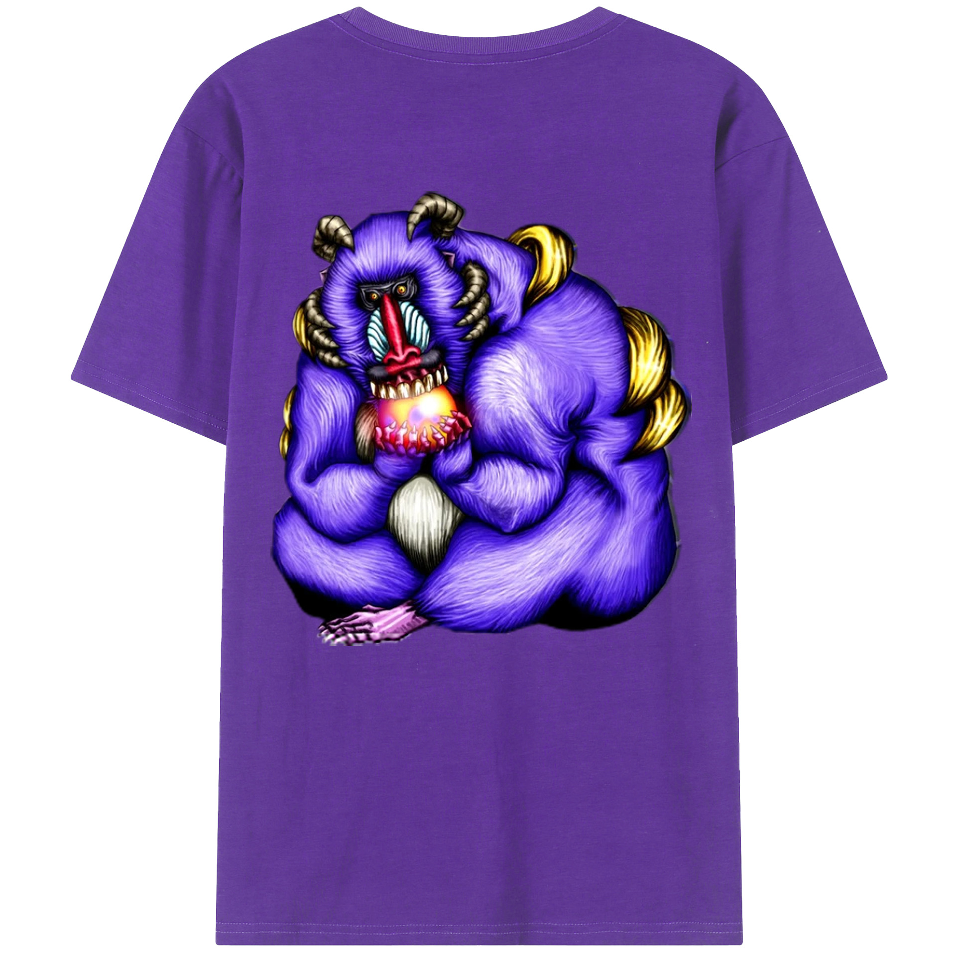 （画像用） 遊☆戯☆王 Yu-Gi-Oh! 綿100％ メンズ半袖Tシャツ（バックプリント） 通気性